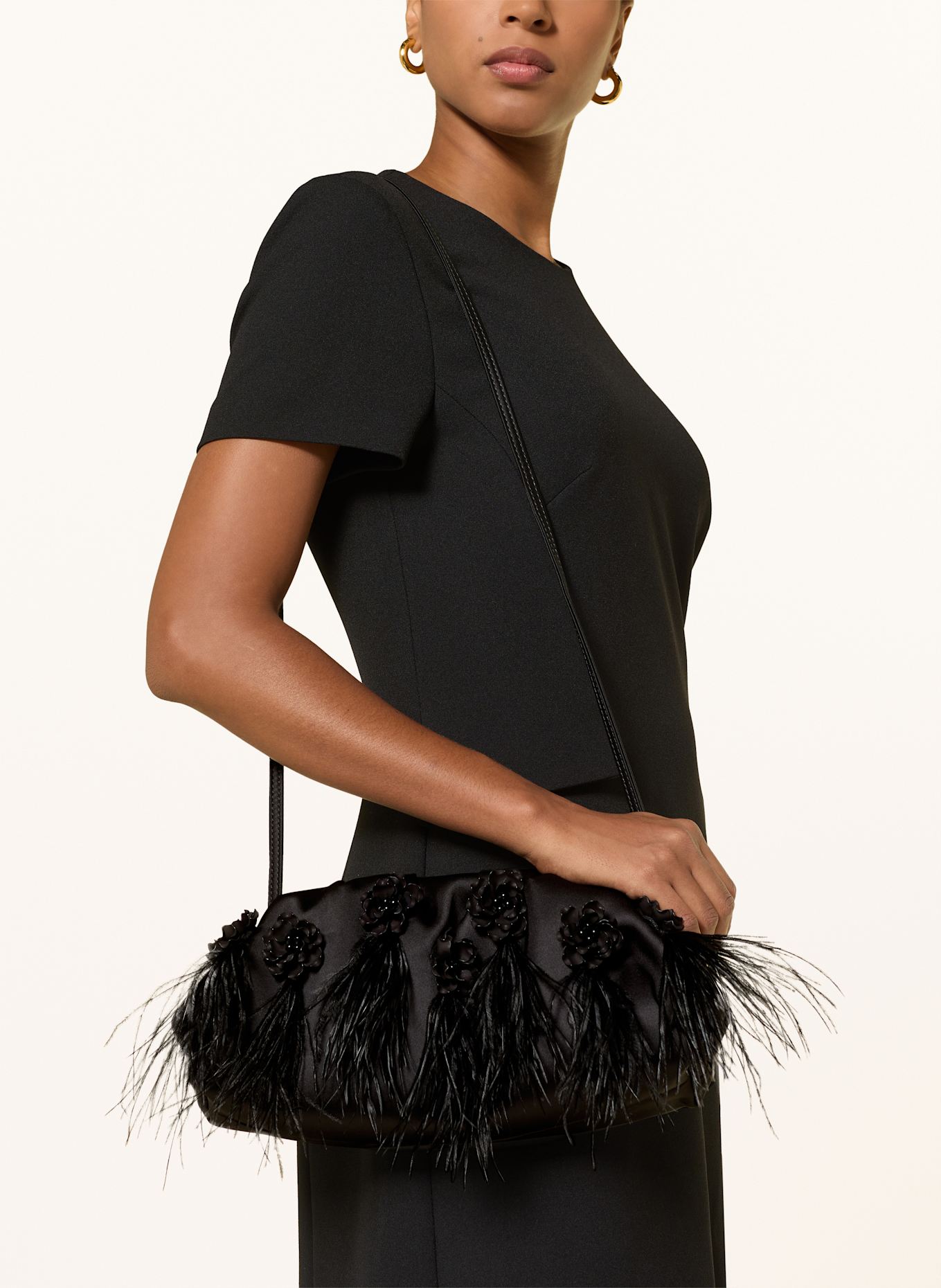 MARC CAIN Clutch: SCHWARZ