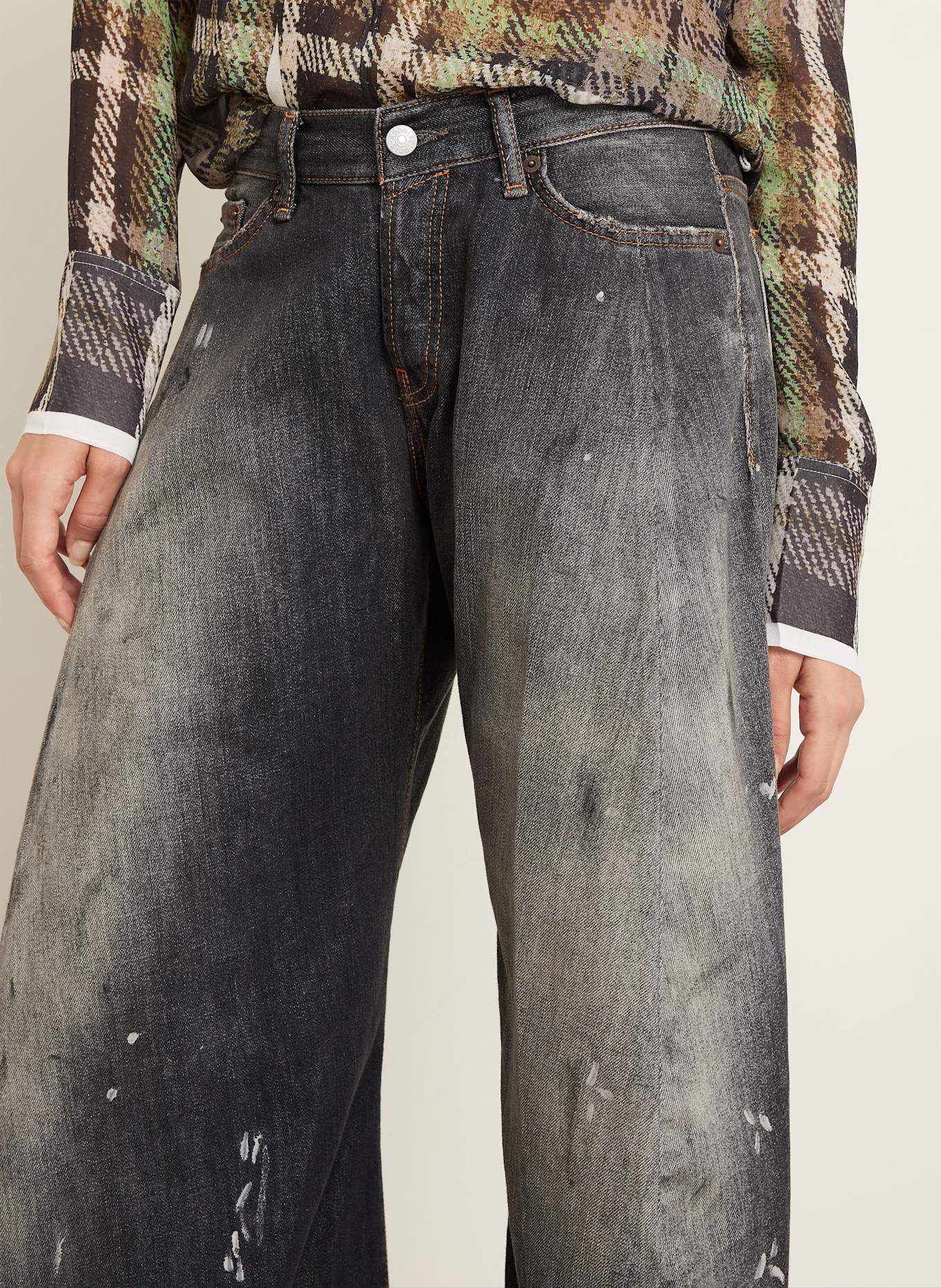 Acne Studios Jeansy: BLACK