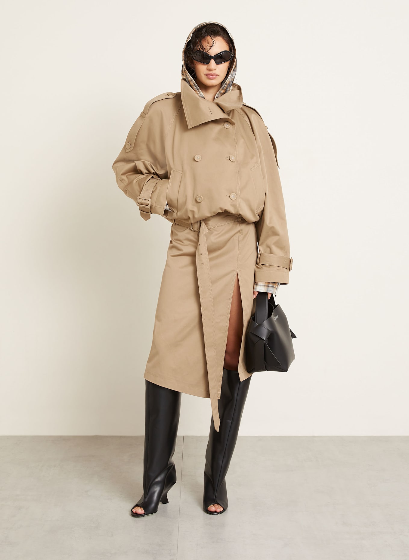 Acne Studios Trench jacket: BEIGE