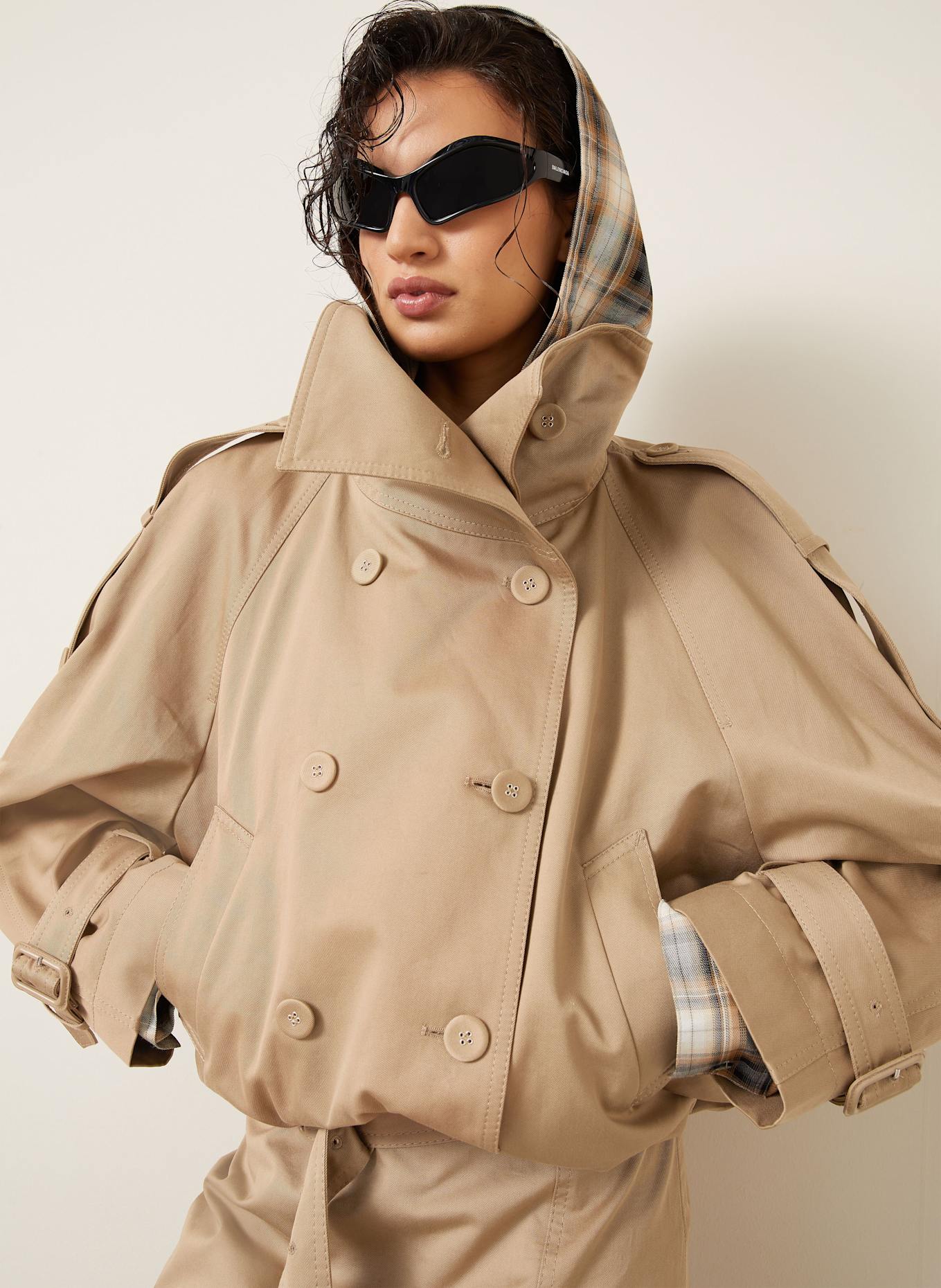 Acne Studios Trench jacket: BEIGE