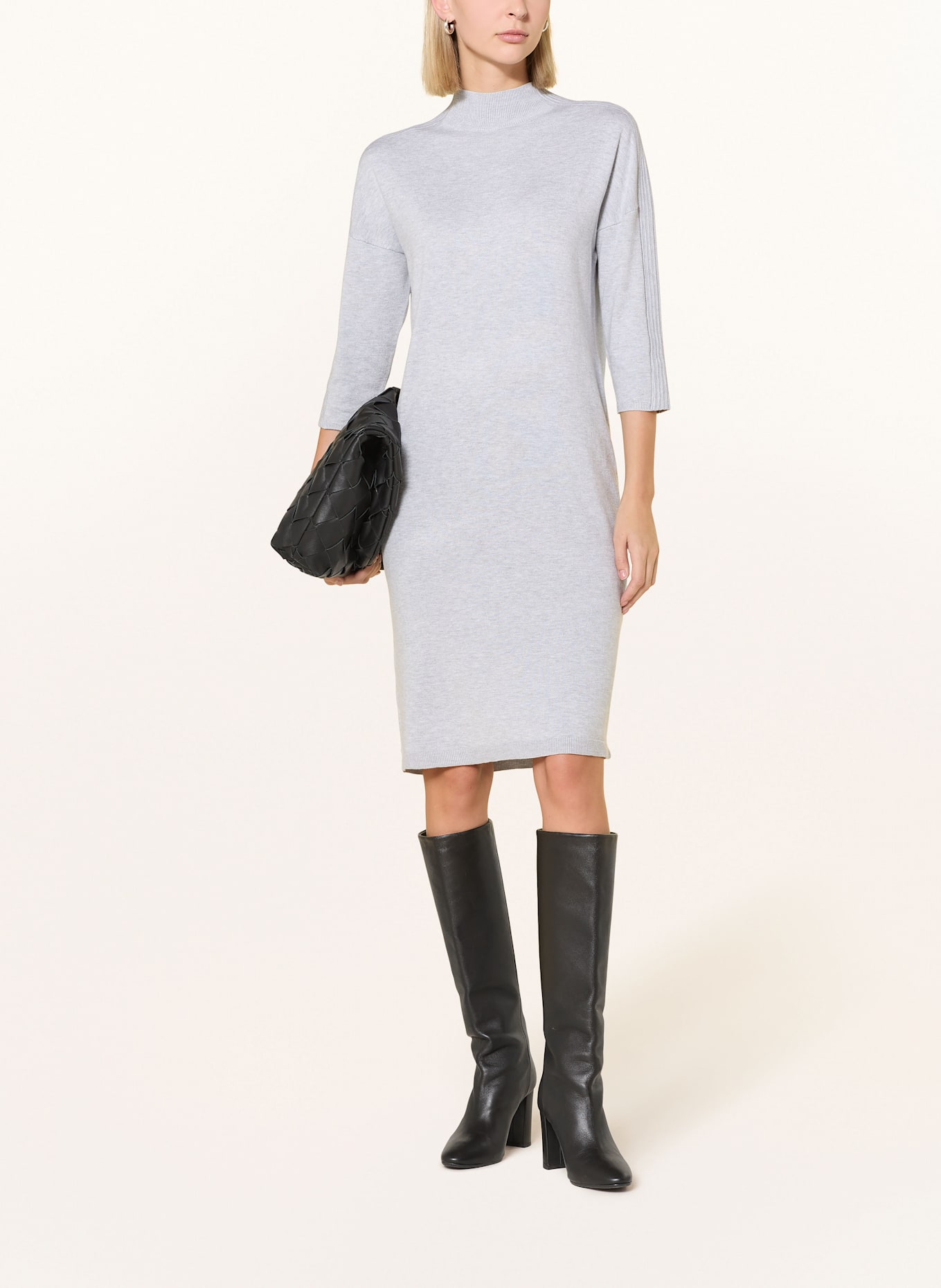 comma Strickkleid: HELLGRAU