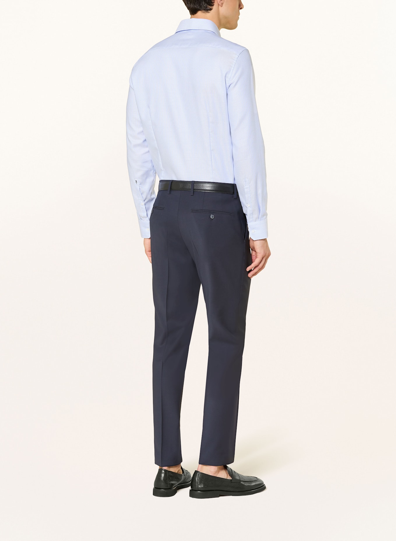 seidensticker Hemd Slim Fit: HELLBLAU / WEISS