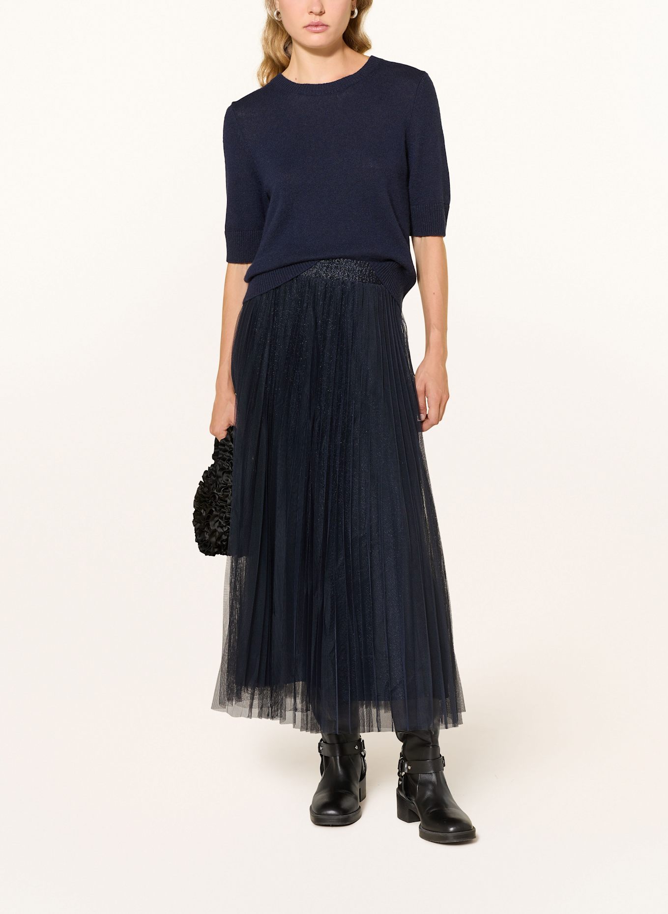 oui Tüllrock mit Glitzergarn: DUNKELBLAU