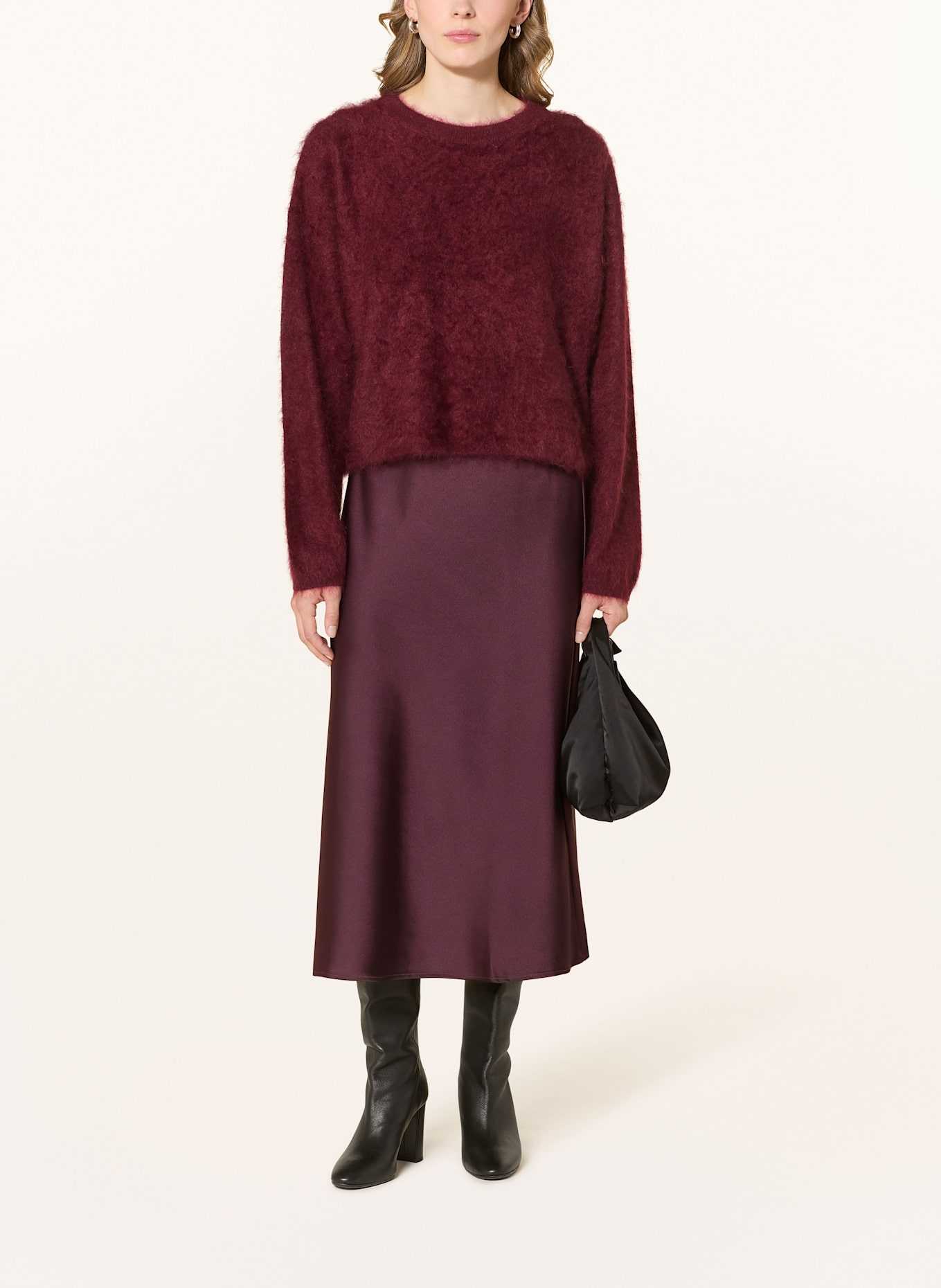 oui Cashmere-Pullover: DUNKELROT