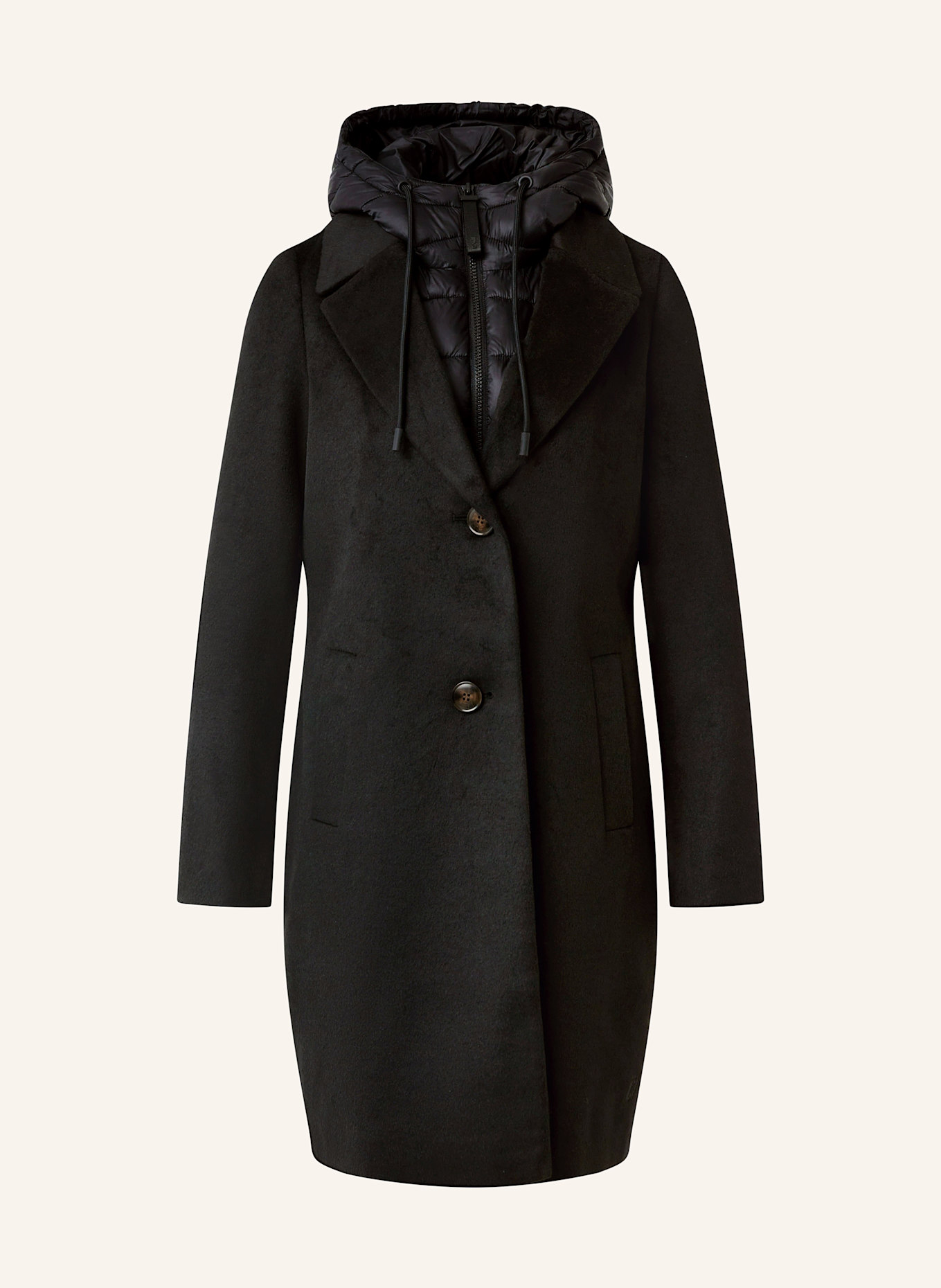 comma casual identity Mantel mit herausnehmbarer Blende: SCHWARZ