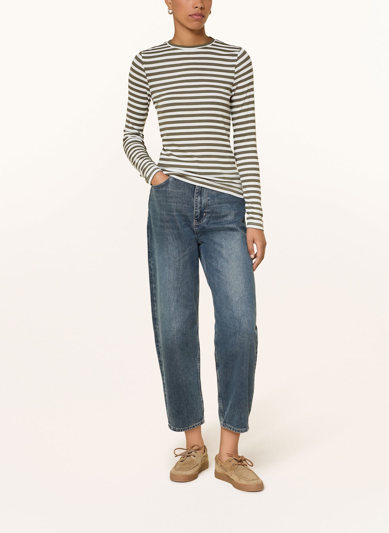 ONLY Longsleeve: WEISS / GRÜN