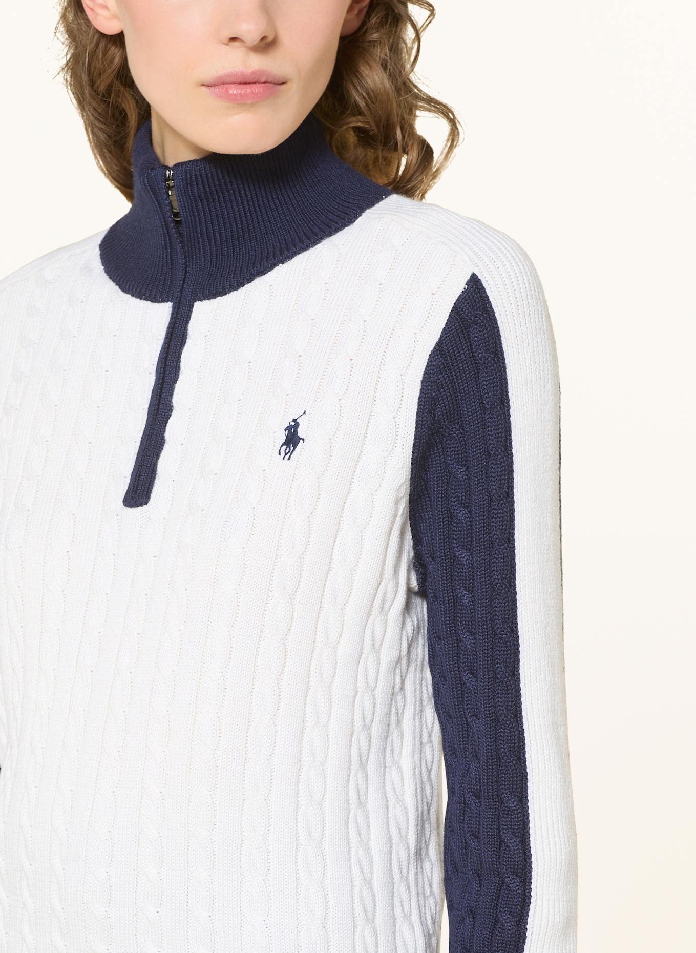 RLX RALPH LAUREN Troyer: WEISS / DUNKELBLAU