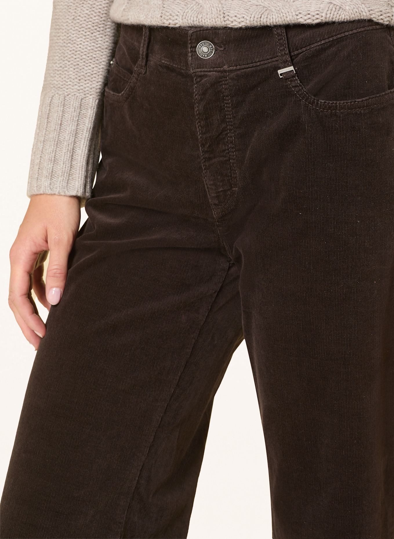 MAC Cordhose WIDE: DUNKELBRAUN