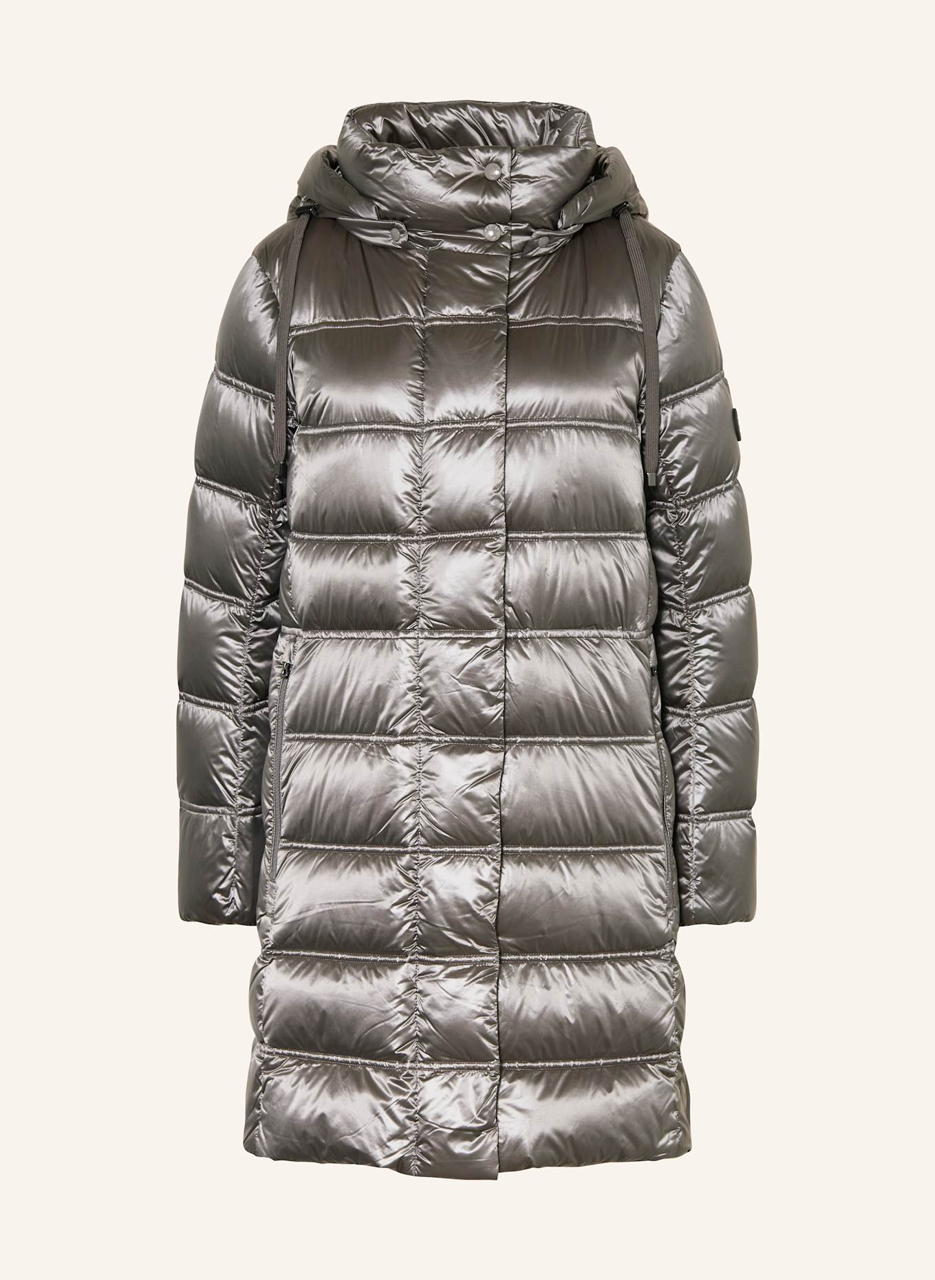 BOGNER Daunenmantel LYNN-D5 mit abnehmbarer Kapuze: GRAU