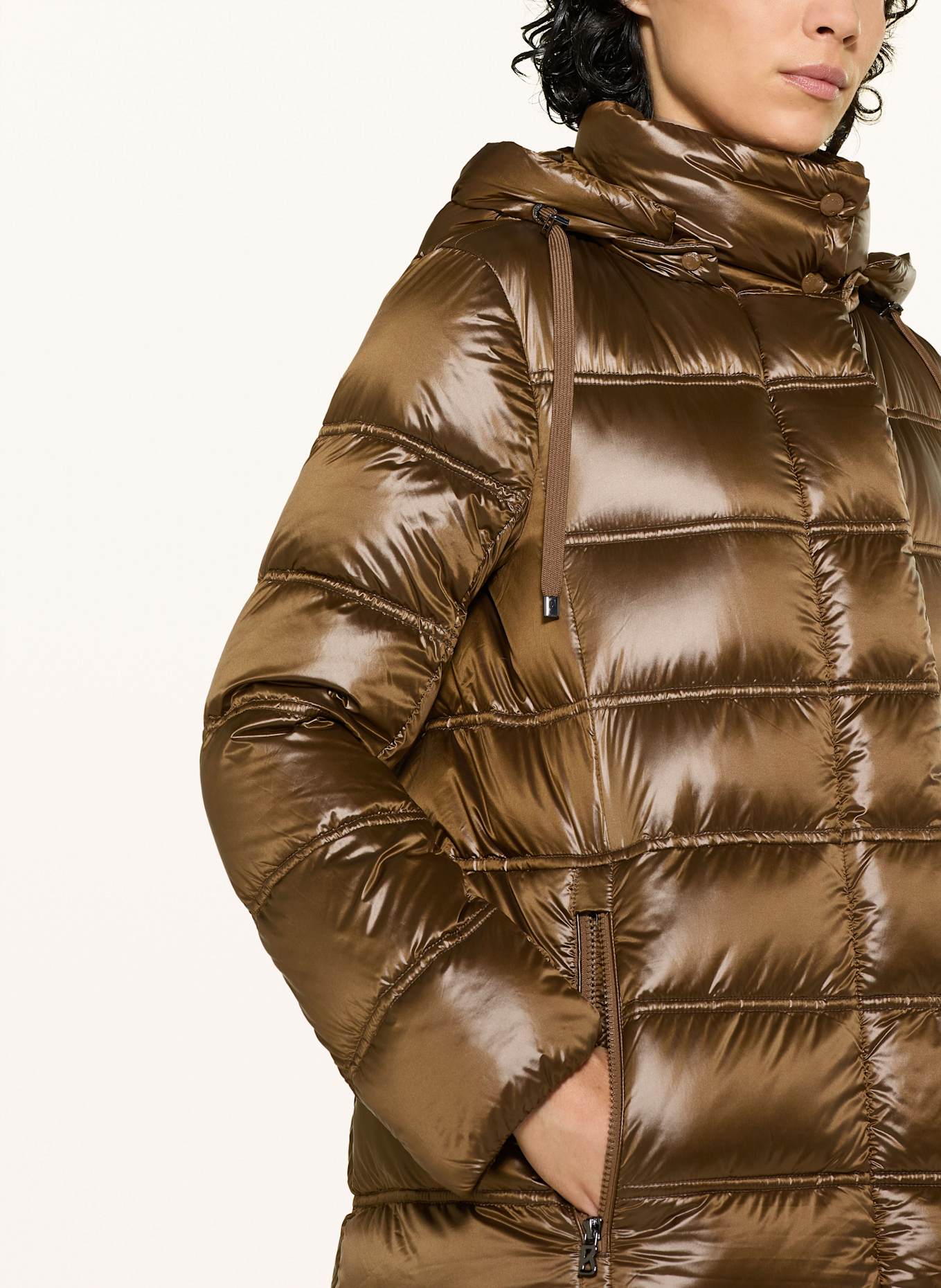 BOGNER Daunenmantel LYNN-D5 mit abnehmbarer Kapuze: BRAUN