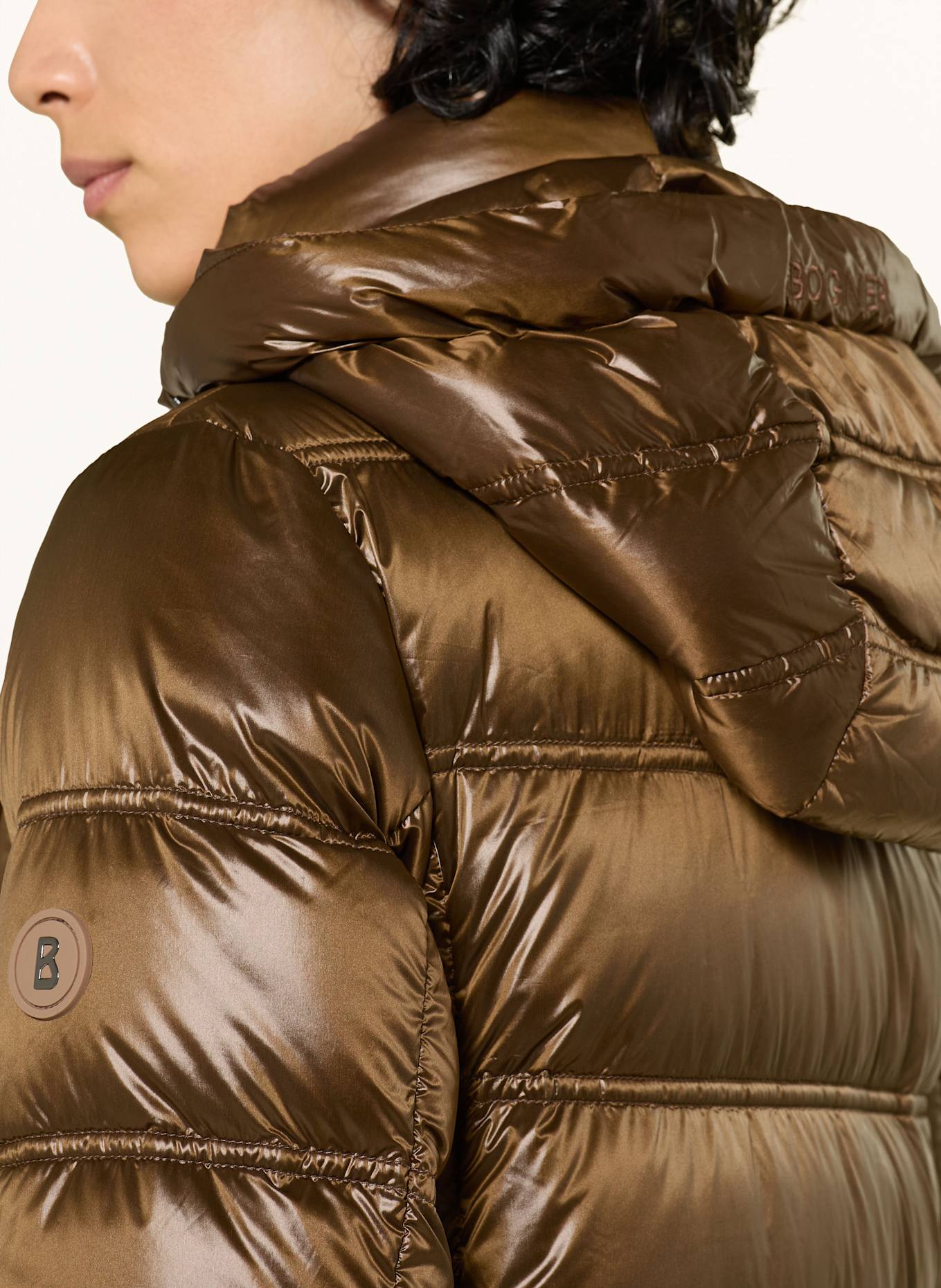 BOGNER Daunenmantel LYNN-D5 mit abnehmbarer Kapuze: BRAUN