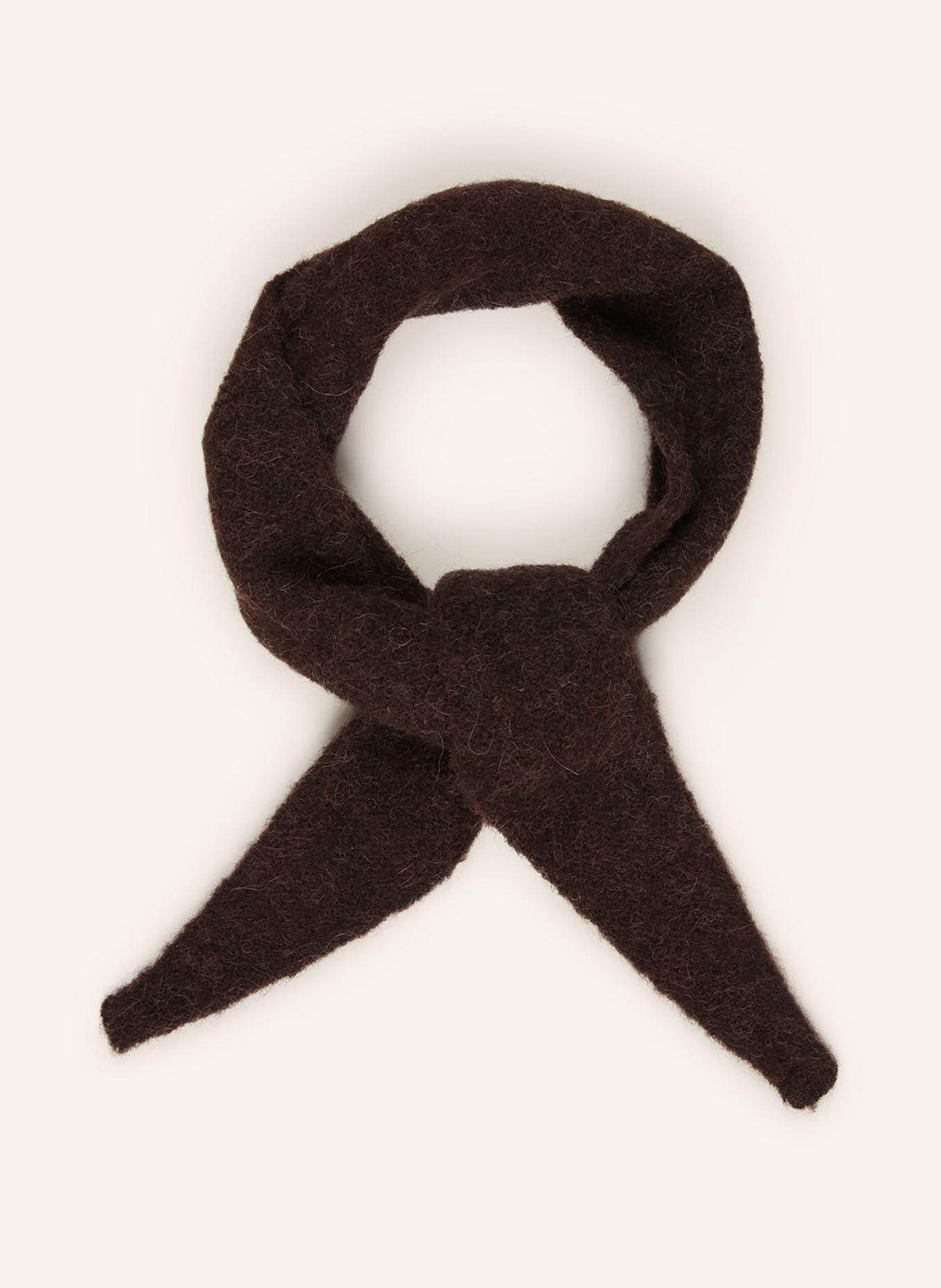SAMSØE  SAMSØE Schal SANOR mit Alpaka: DUNKELBRAUN