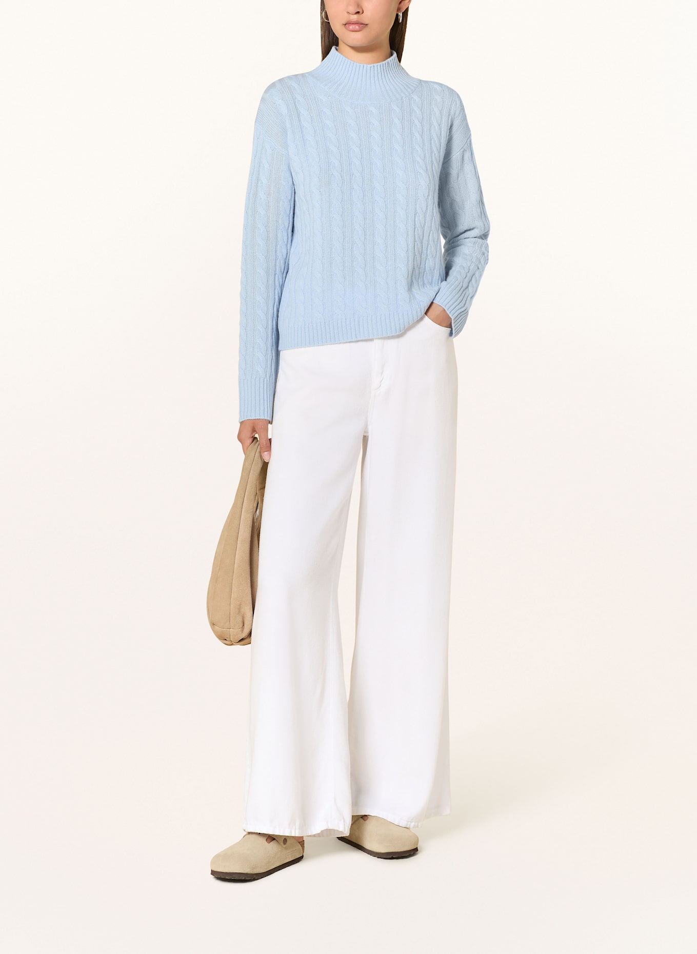 darling harbour Pullover mit Cashmere: SKY BLUE