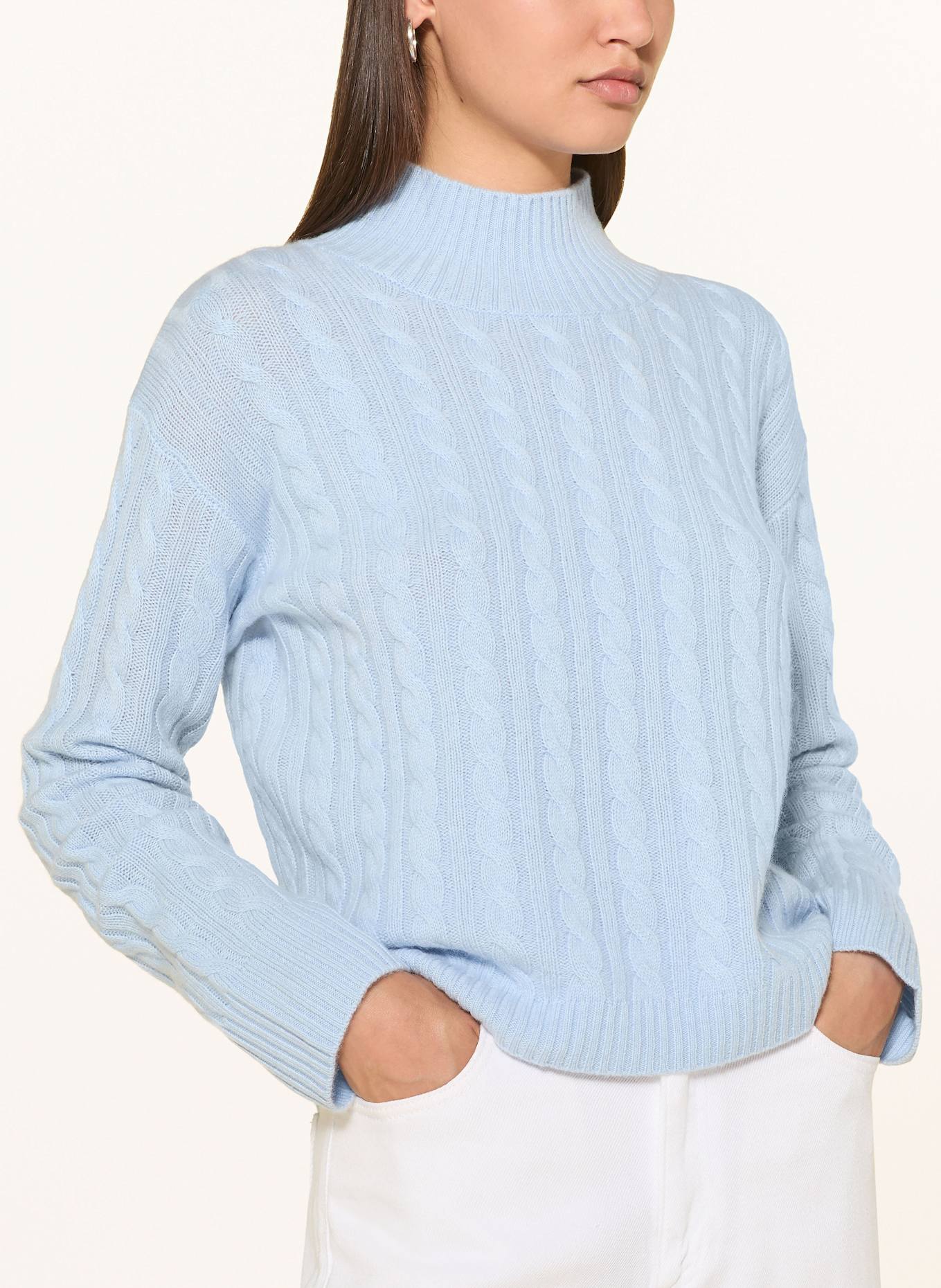 darling harbour Pullover mit Cashmere: SKY BLUE