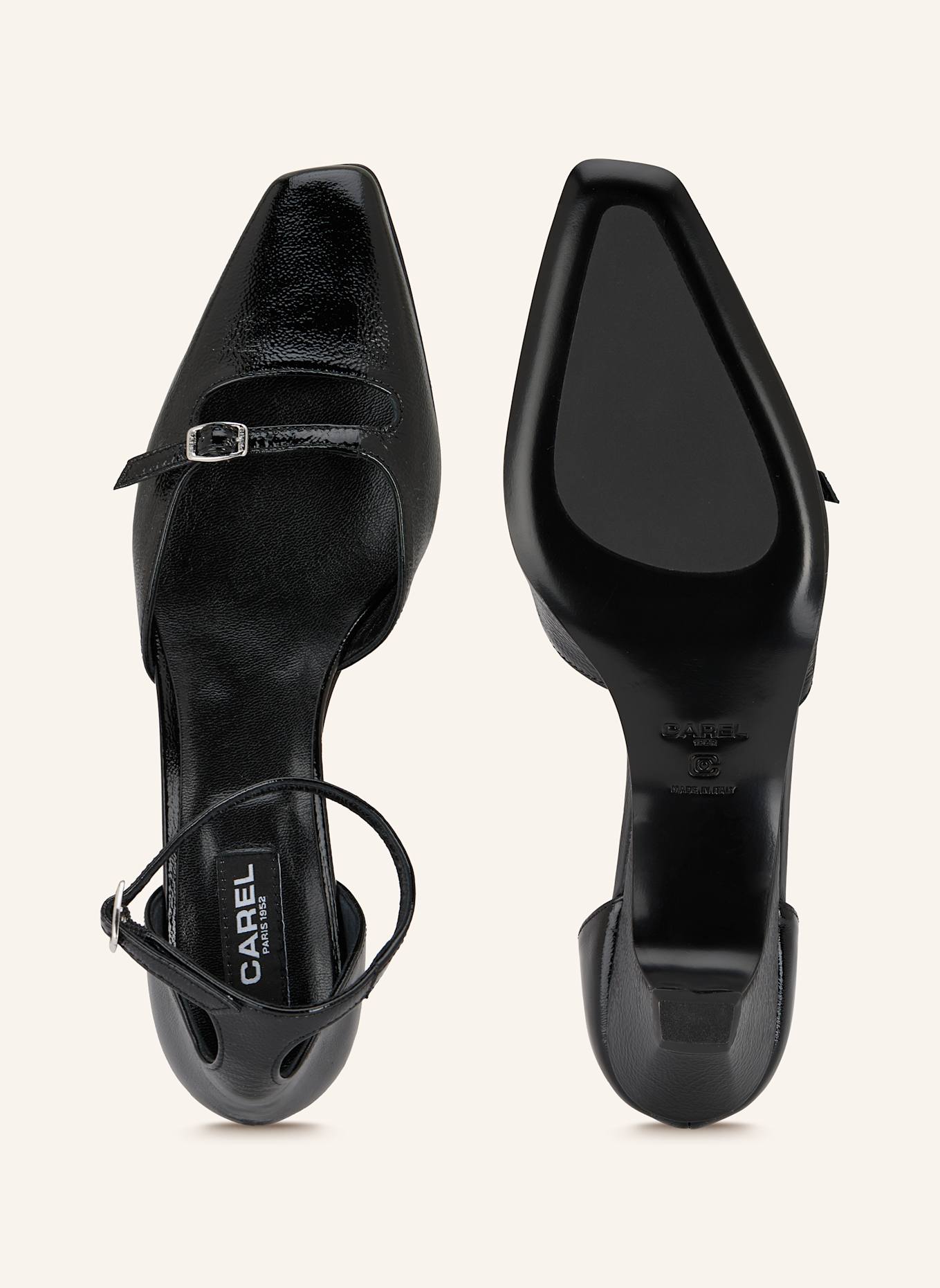 CAREL Slingpumps EMMA: SCHWARZ