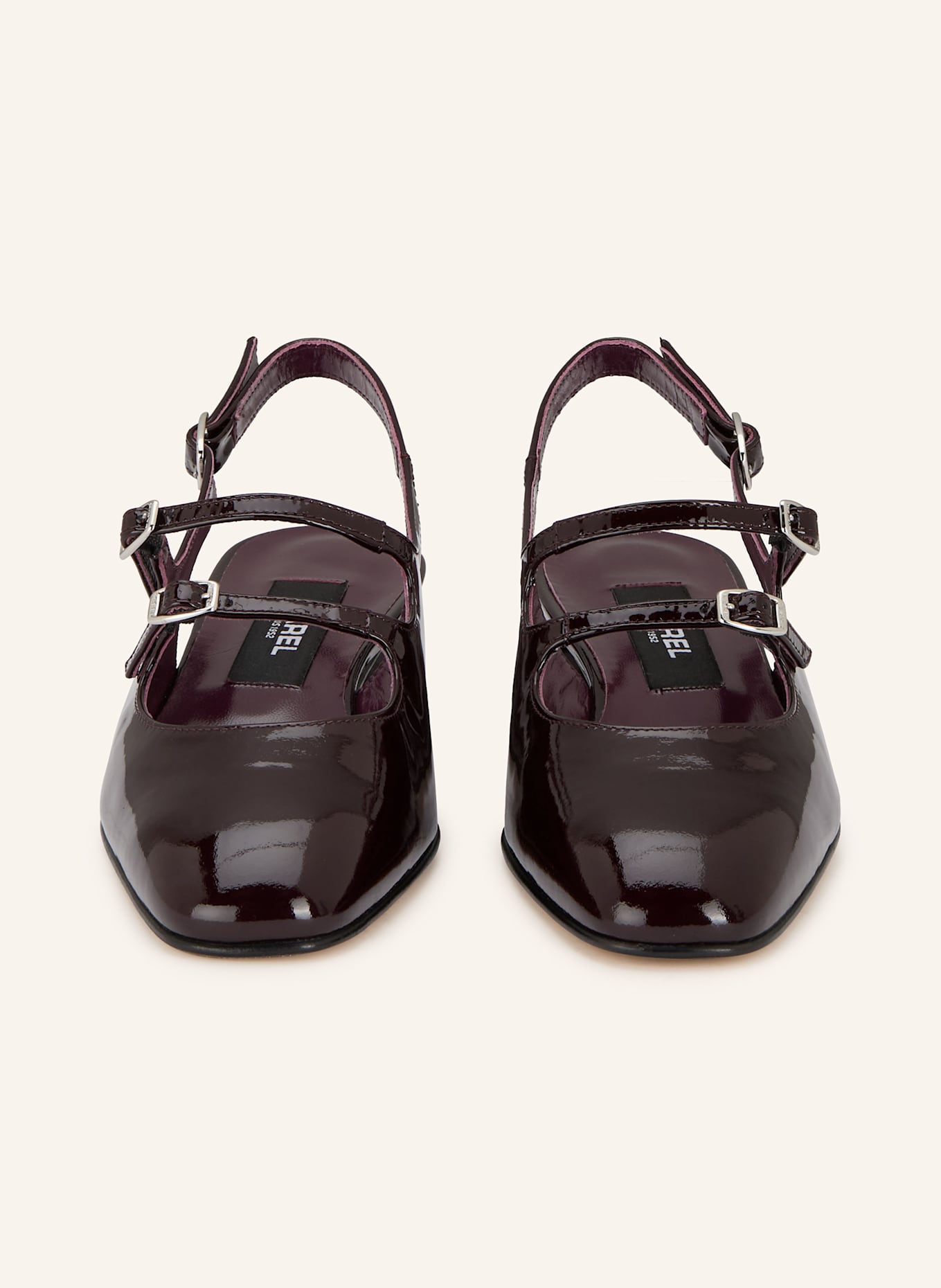CAREL Slingpumps PECHE: DUNKELROT