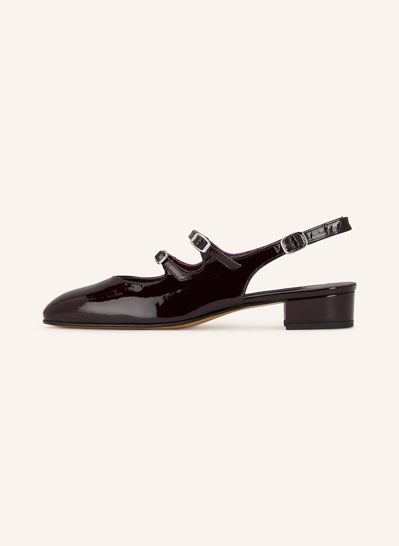 CAREL Slingpumps PECHE: DUNKELROT