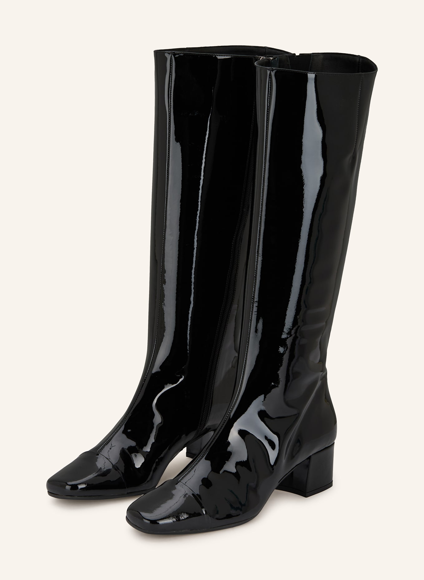 CAREL Lackstiefel MALAGA: SCHWARZ