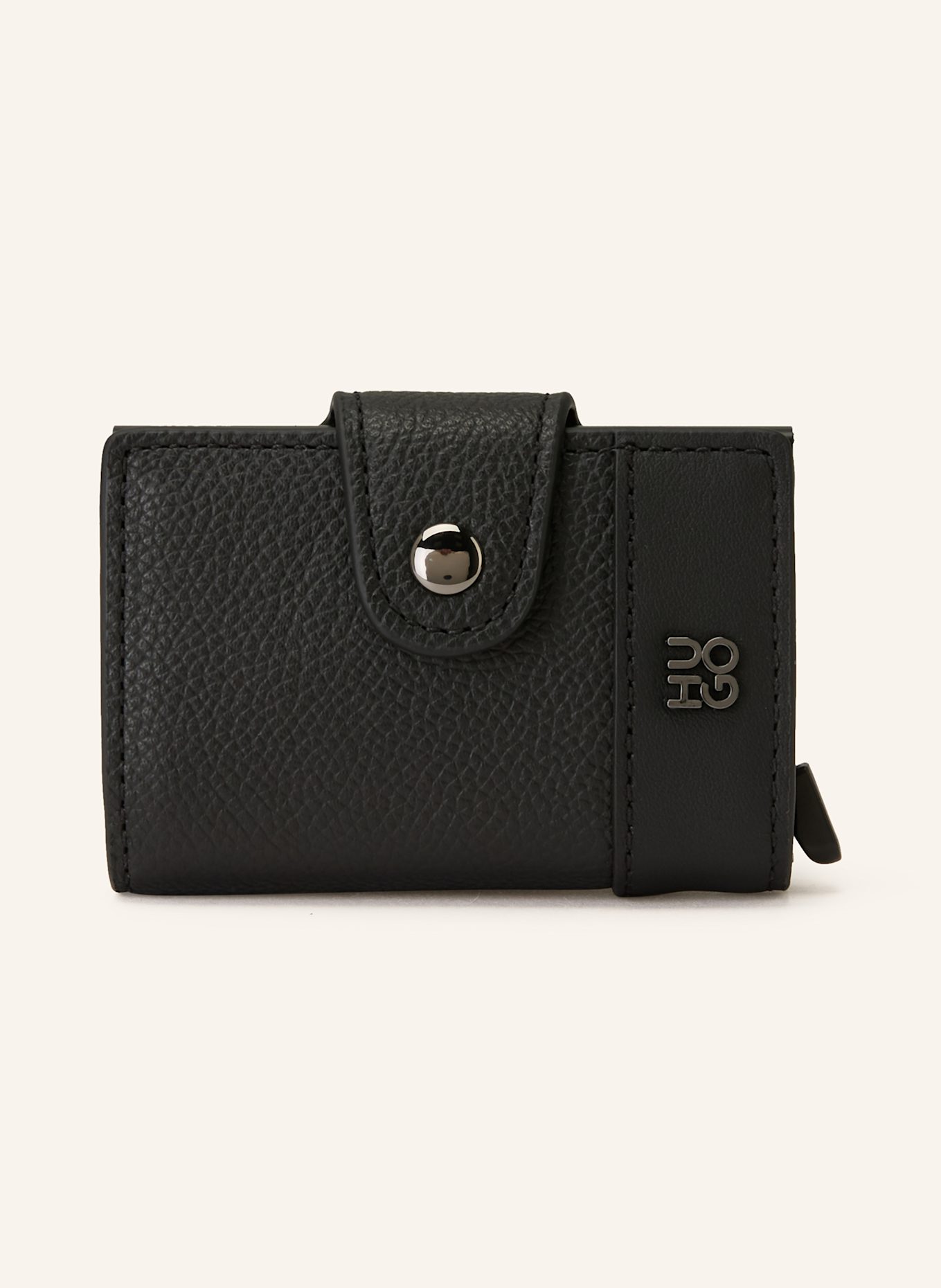 HUGO Geldbörse QUANTIC SECRID: SCHWARZ