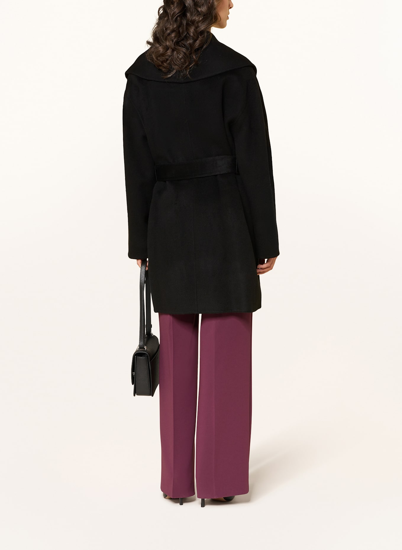 BOSS Wollmantel CARIBY: SCHWARZ