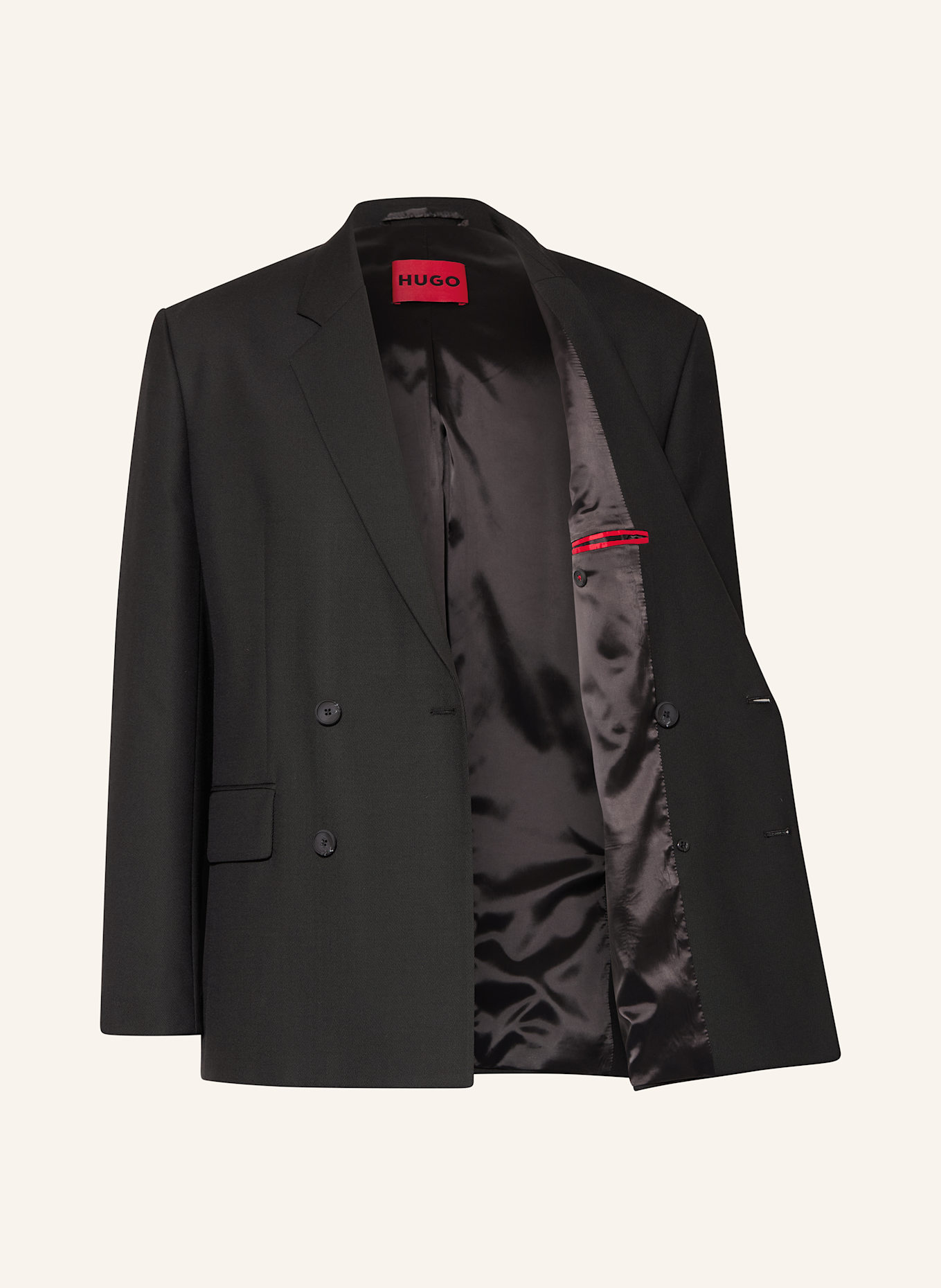 HUGO Marynarka garniturowa KARLO modern fit: CZARNY