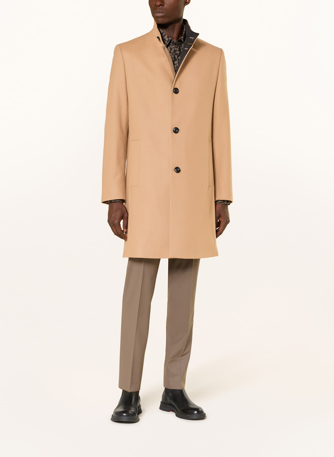 HUGO Wollmantel MINTRAX: BEIGE