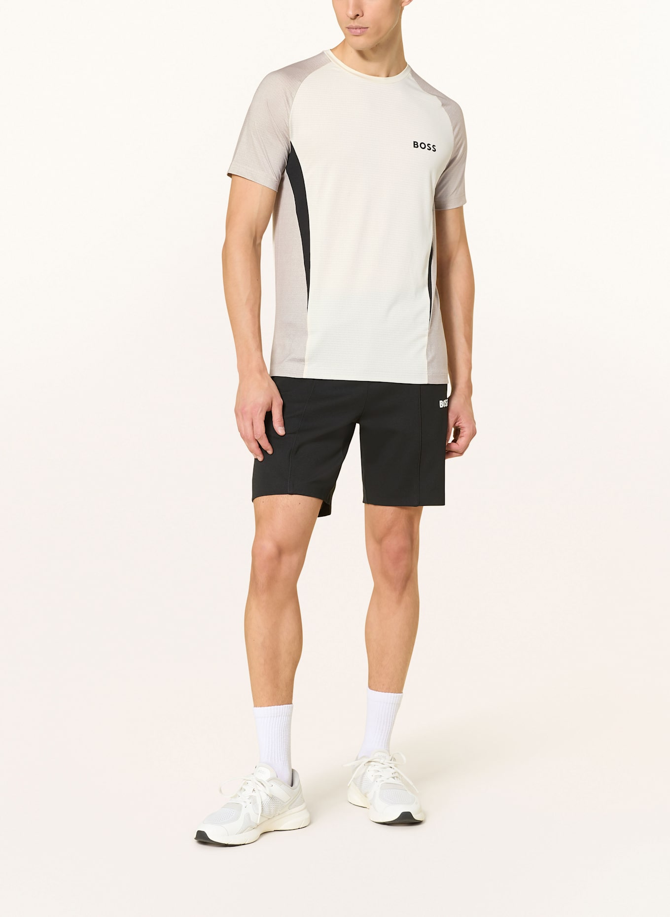 BOSS T-Shirt TOC: CREME / BEIGE / SCHWARZ