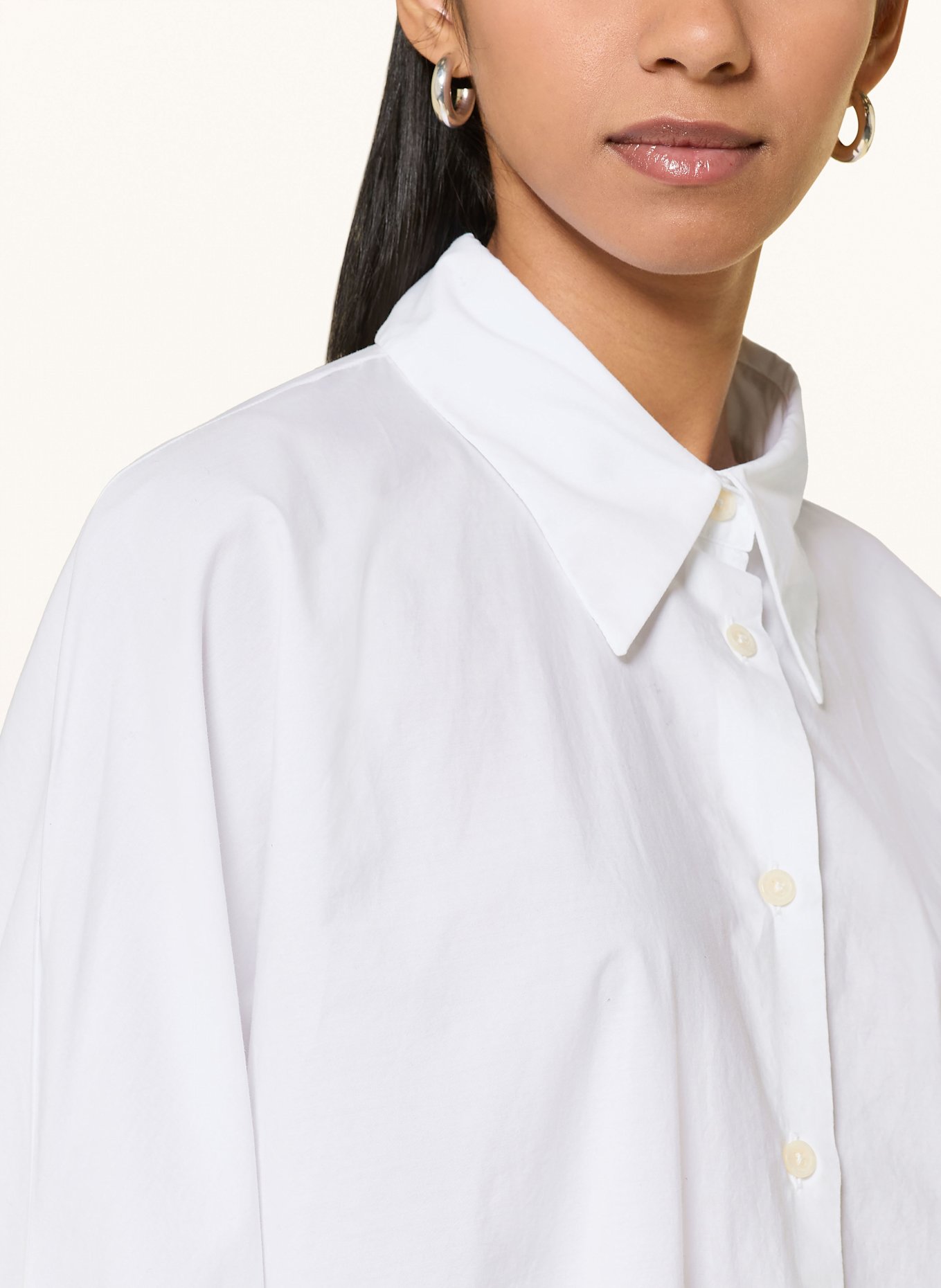 SoSUE Oversized-Hemdbluse ANTONIA: WEISS