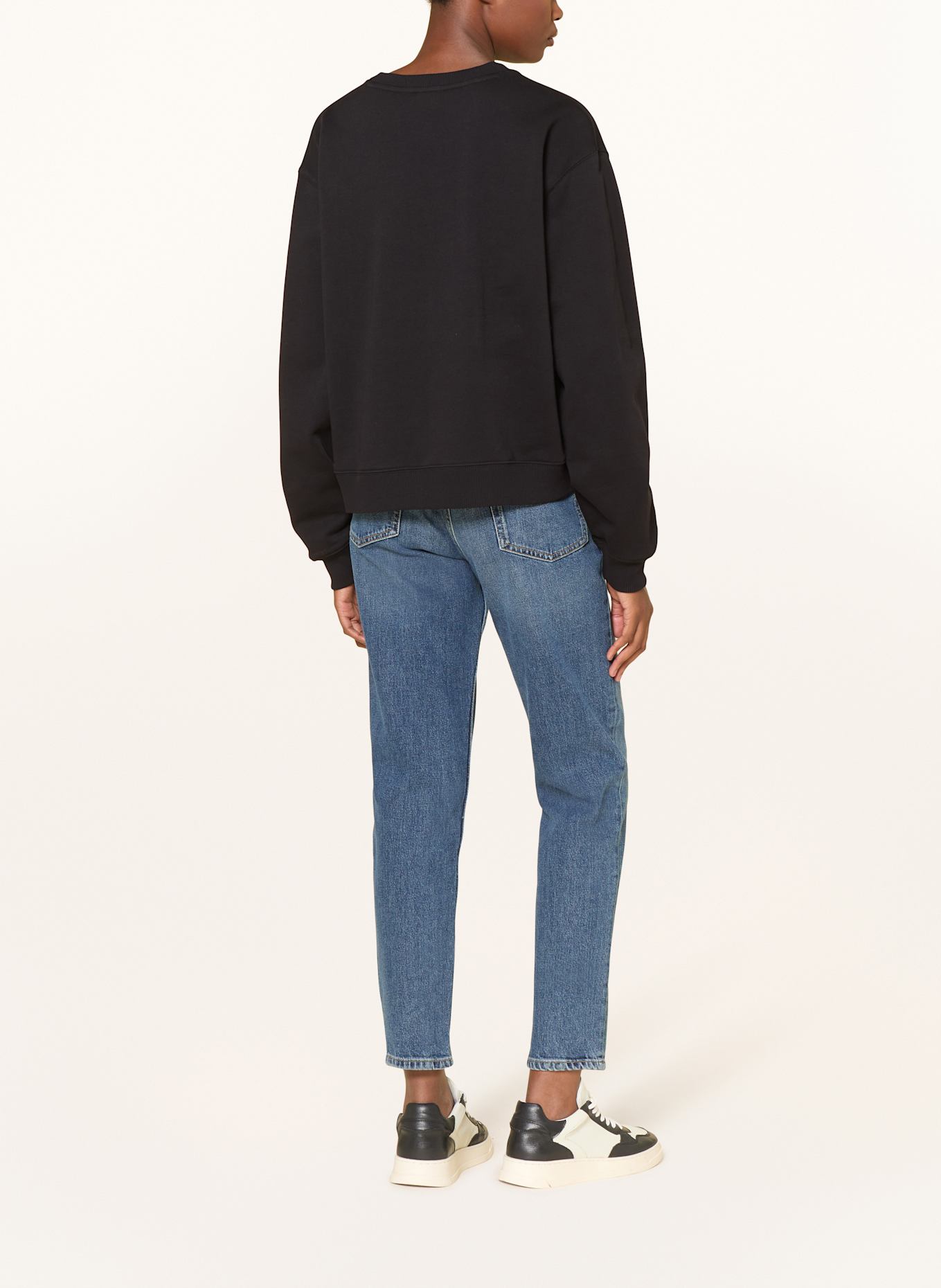 HUGO Sweatshirt DEROXINA: SCHWARZ