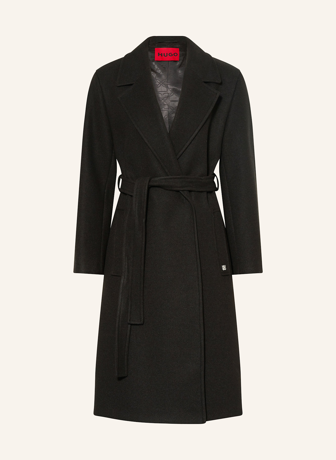 HUGO Mantel MELZY-1: SCHWARZ
