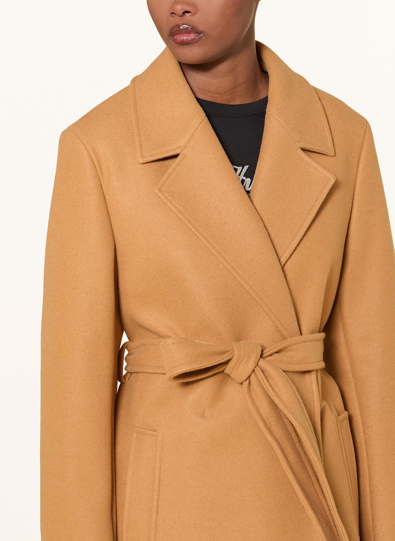 HUGO Mantel MELZY-1: COGNAC