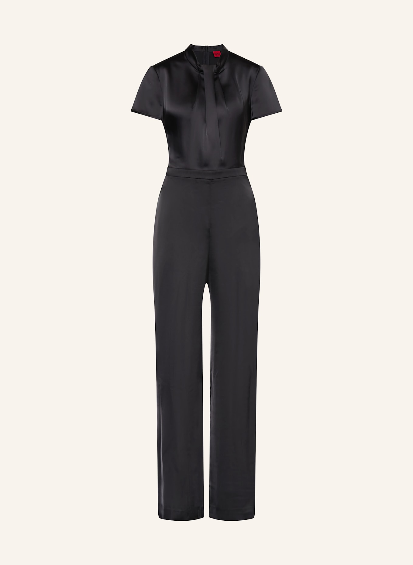 HUGO Satin-Jumpsuit KATENE: SCHWARZ