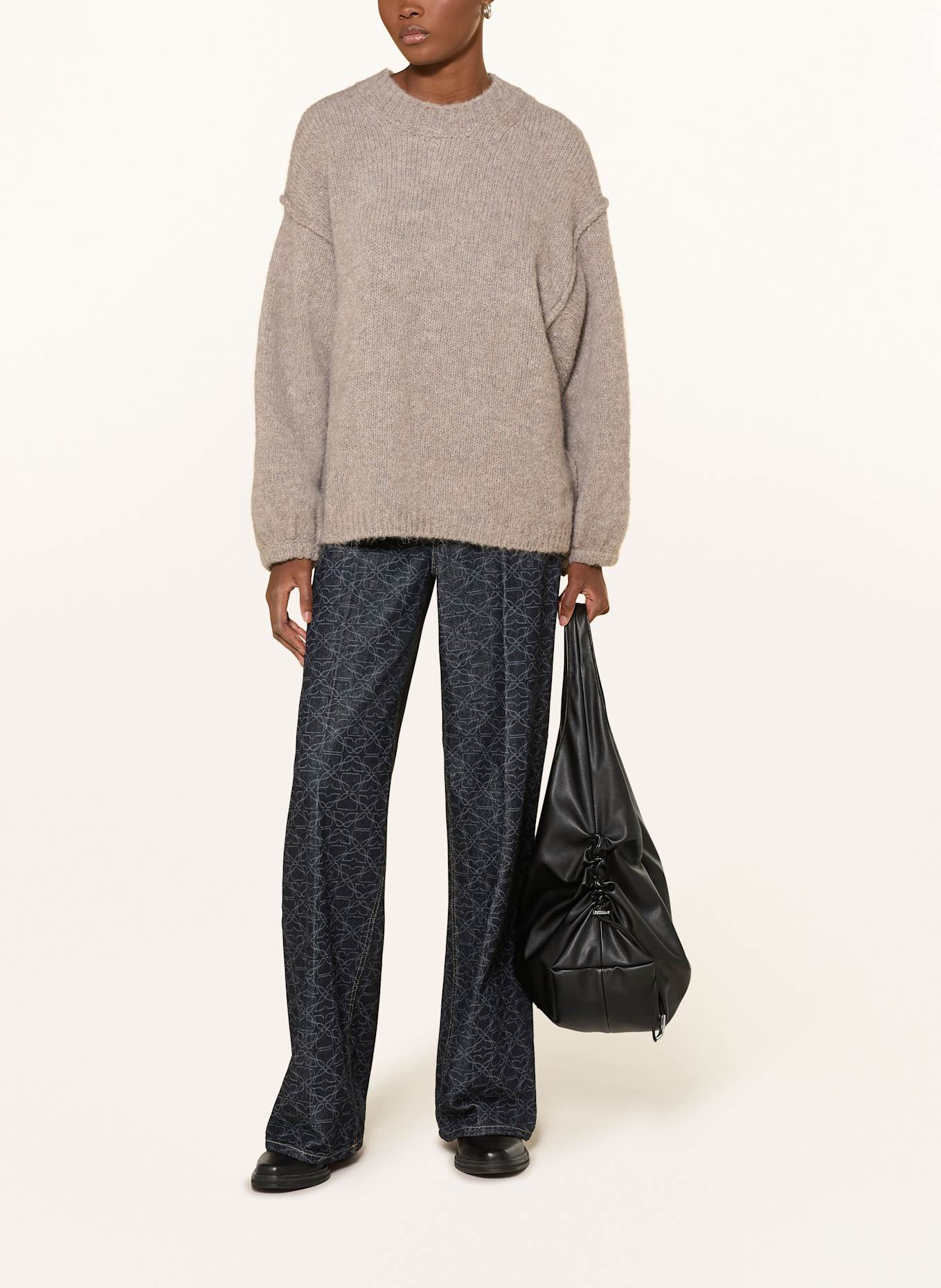 HUGO Oversized-Pullover SAGARRO: BEIGE