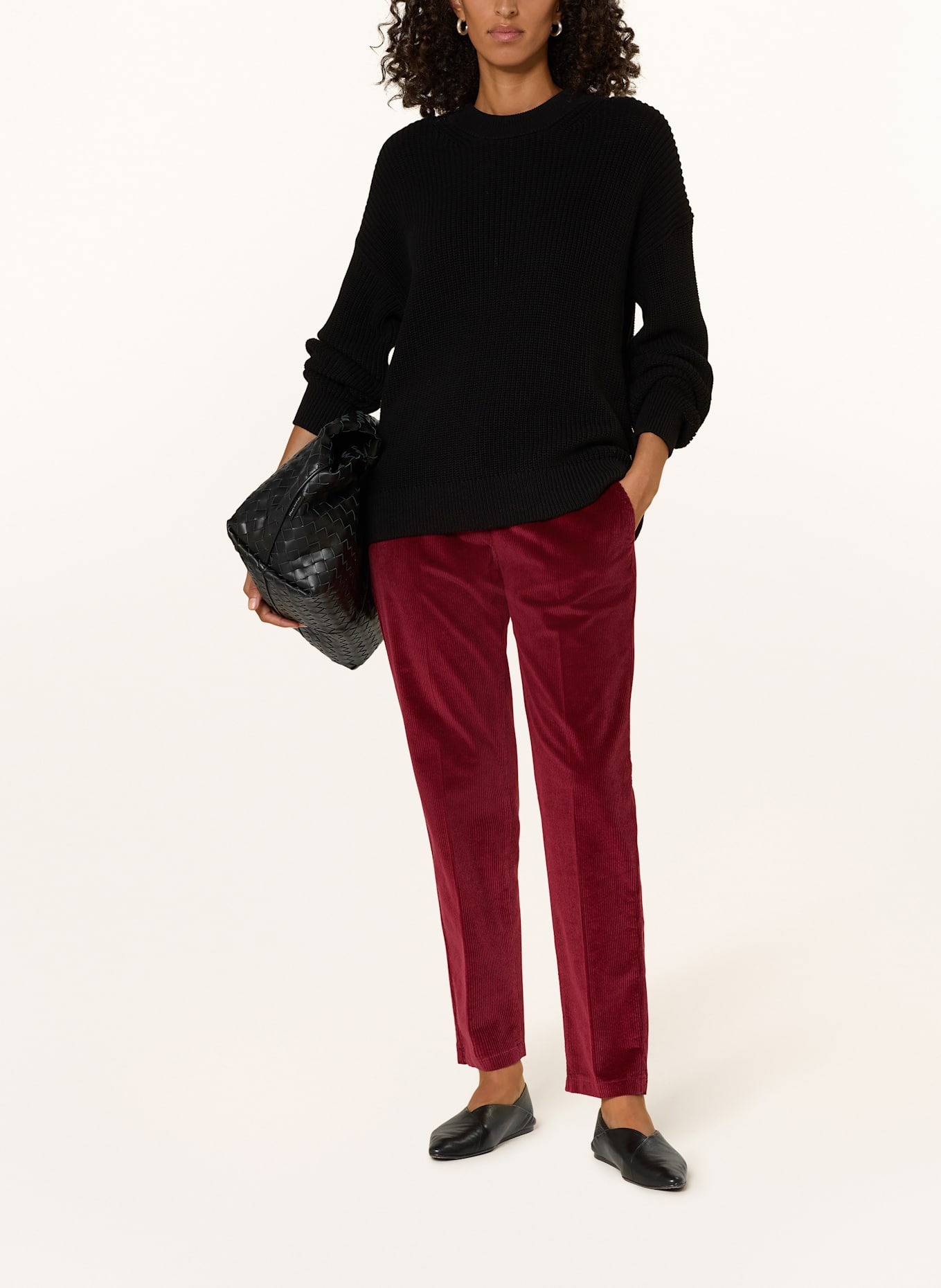 BRAX Cordhose MARON: DUNKELROT