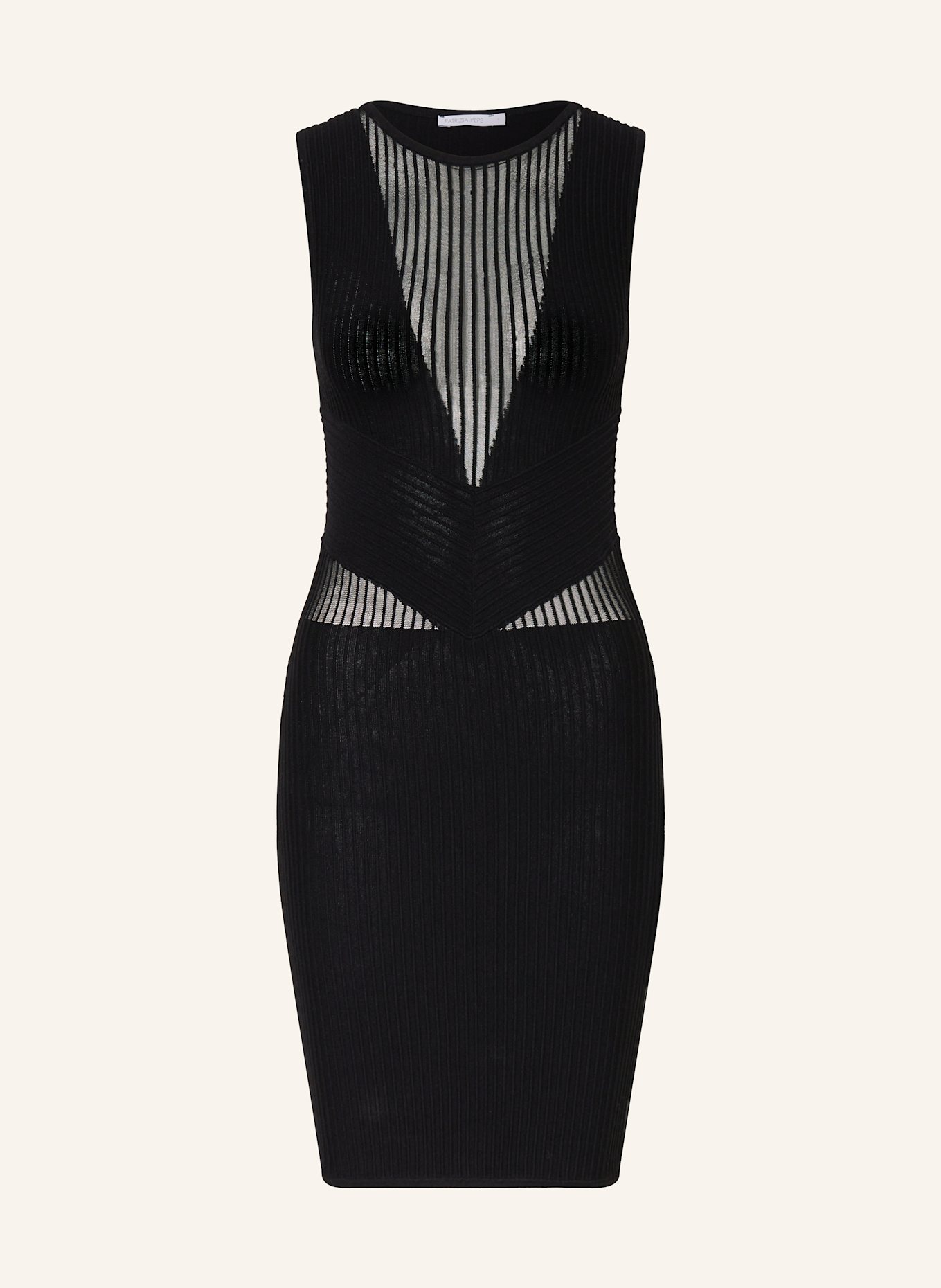 PATRIZIA PEPE Strickkleid: SCHWARZ