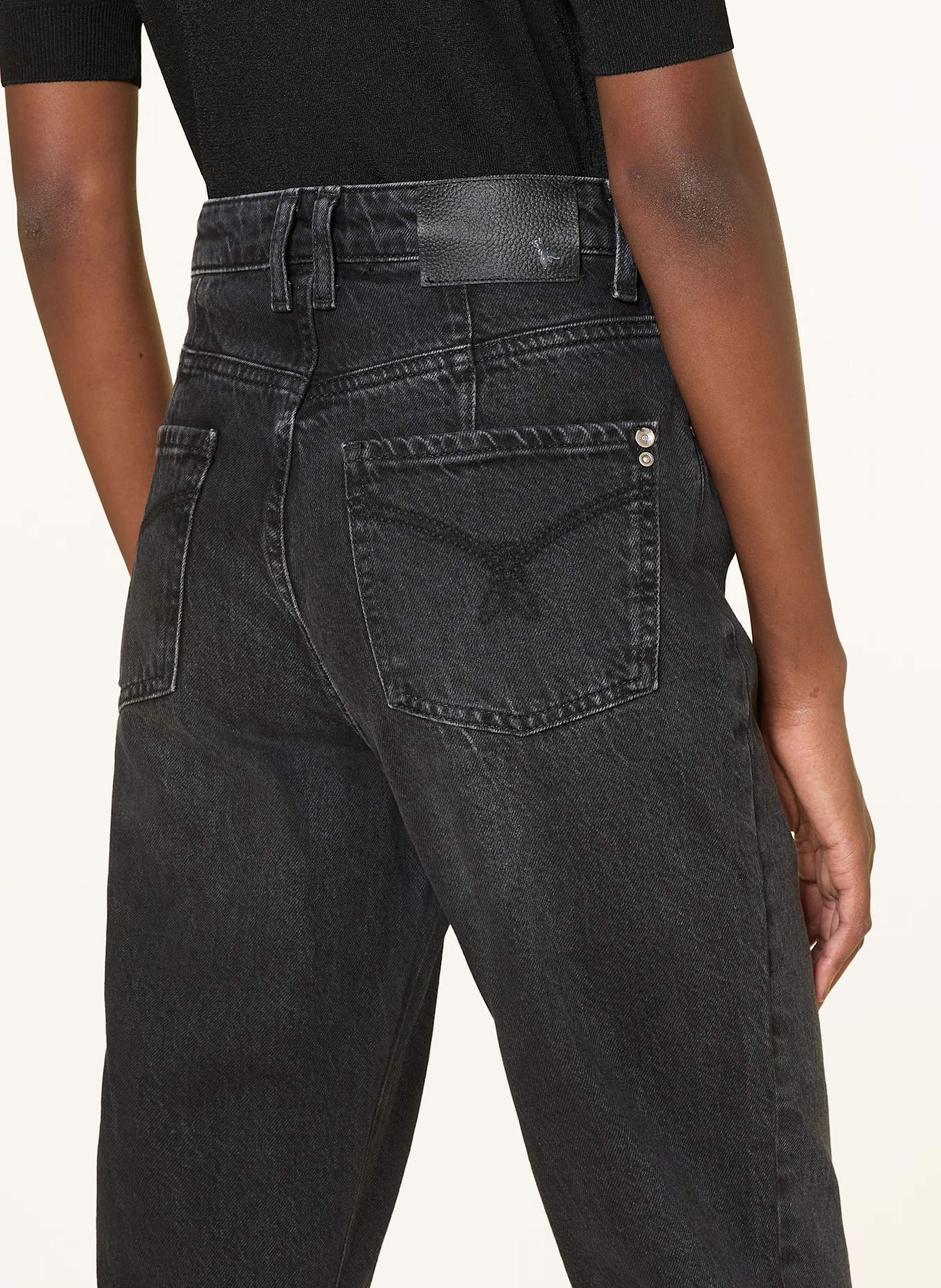 PATRIZIA PEPE 7/8-Jeans: K463 Black Wash