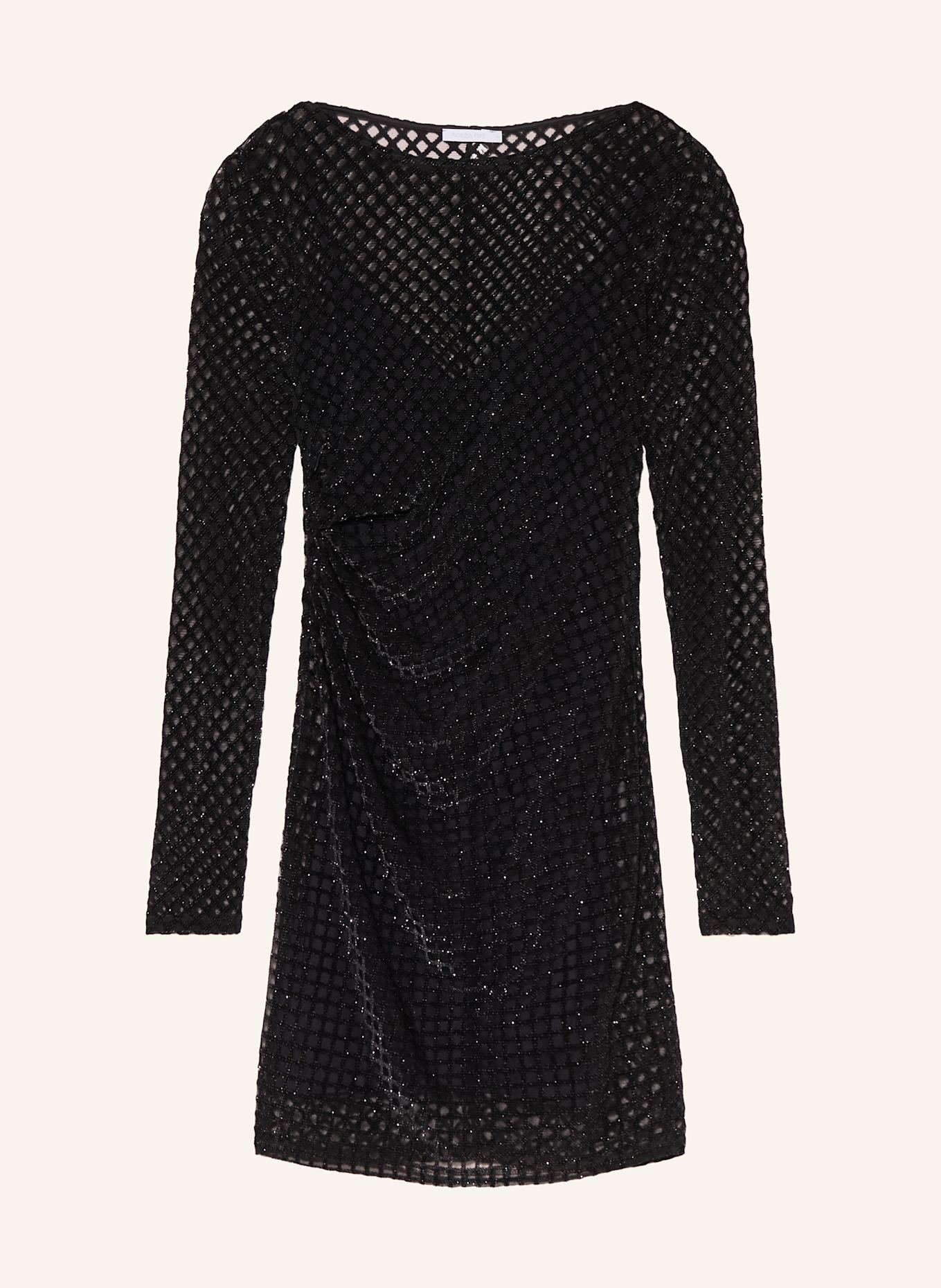 PATRIZIA PEPE Cocktailkleid aus Mesh: SCHWARZ