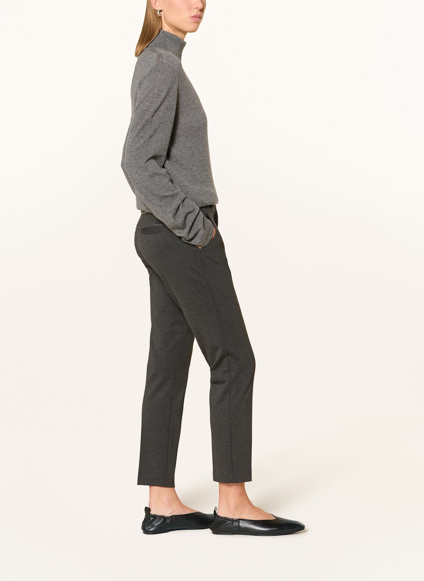 BRAX Jersey-Chino MARON: DUNKELGRAU