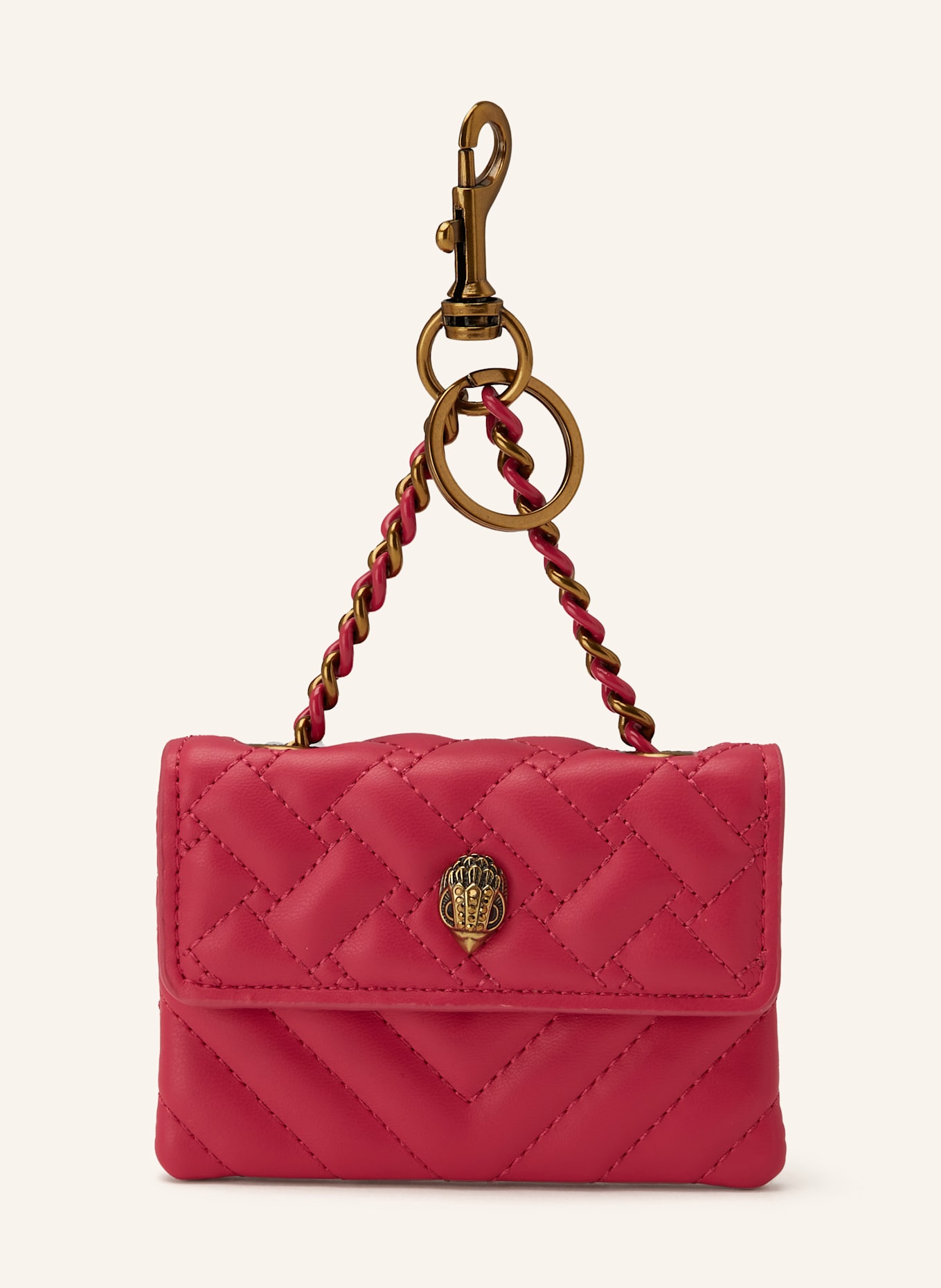 KURT GEIGER Zawieszka do torby KENSINGTON: MOCNORÓŻOWY