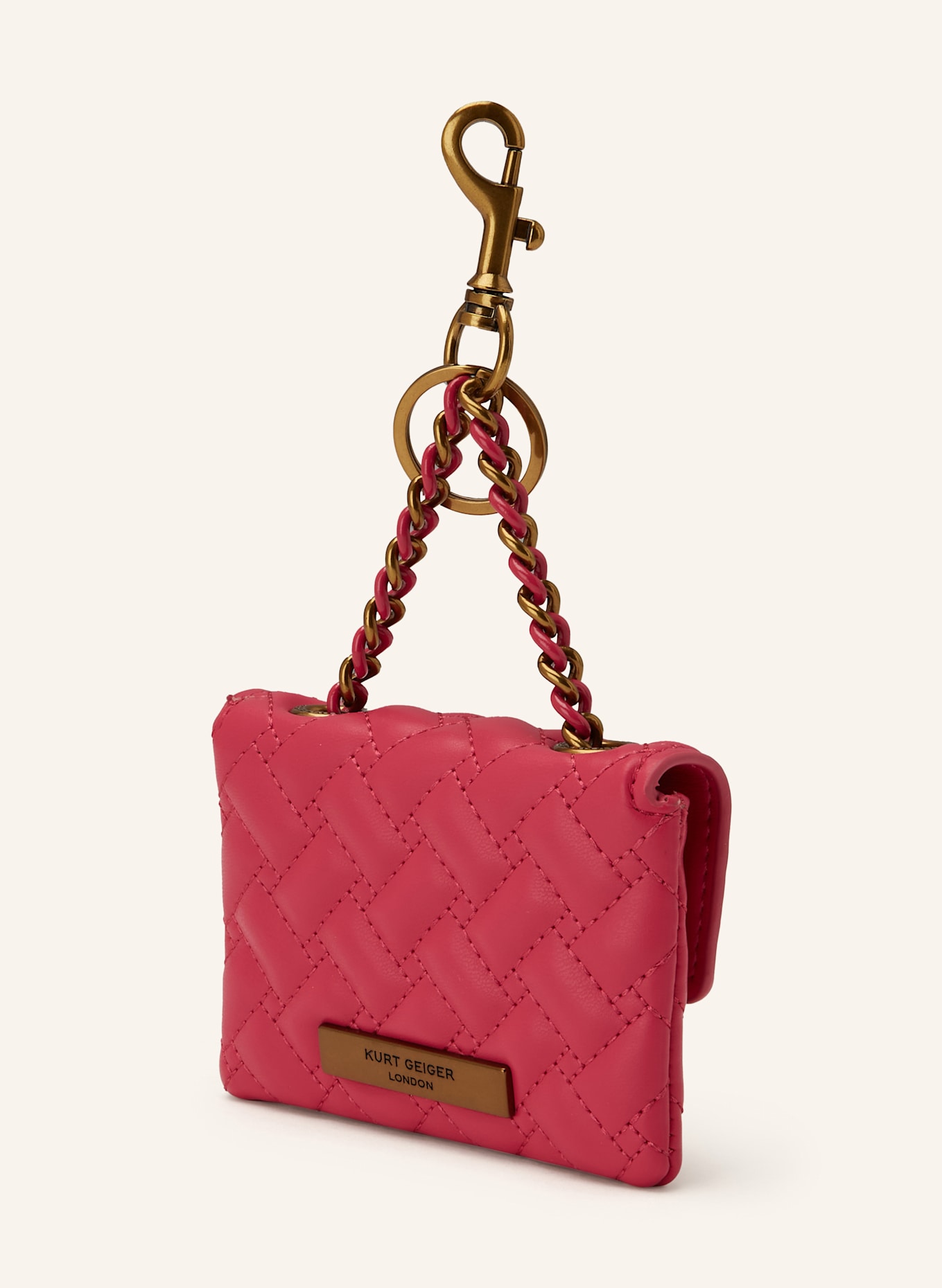 KURT GEIGER Zawieszka do torby KENSINGTON: MOCNORÓŻOWY