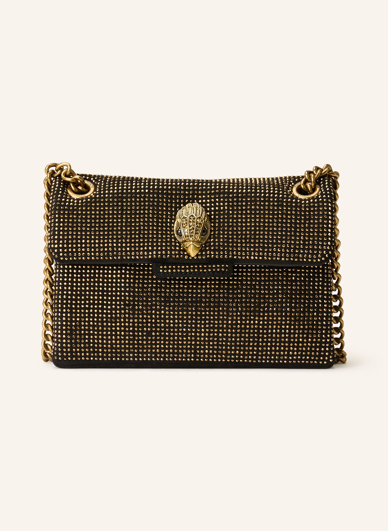 KURT GEIGER Umhängetasche KENSINGTON MINI mit Schmucksteinen: GOLD