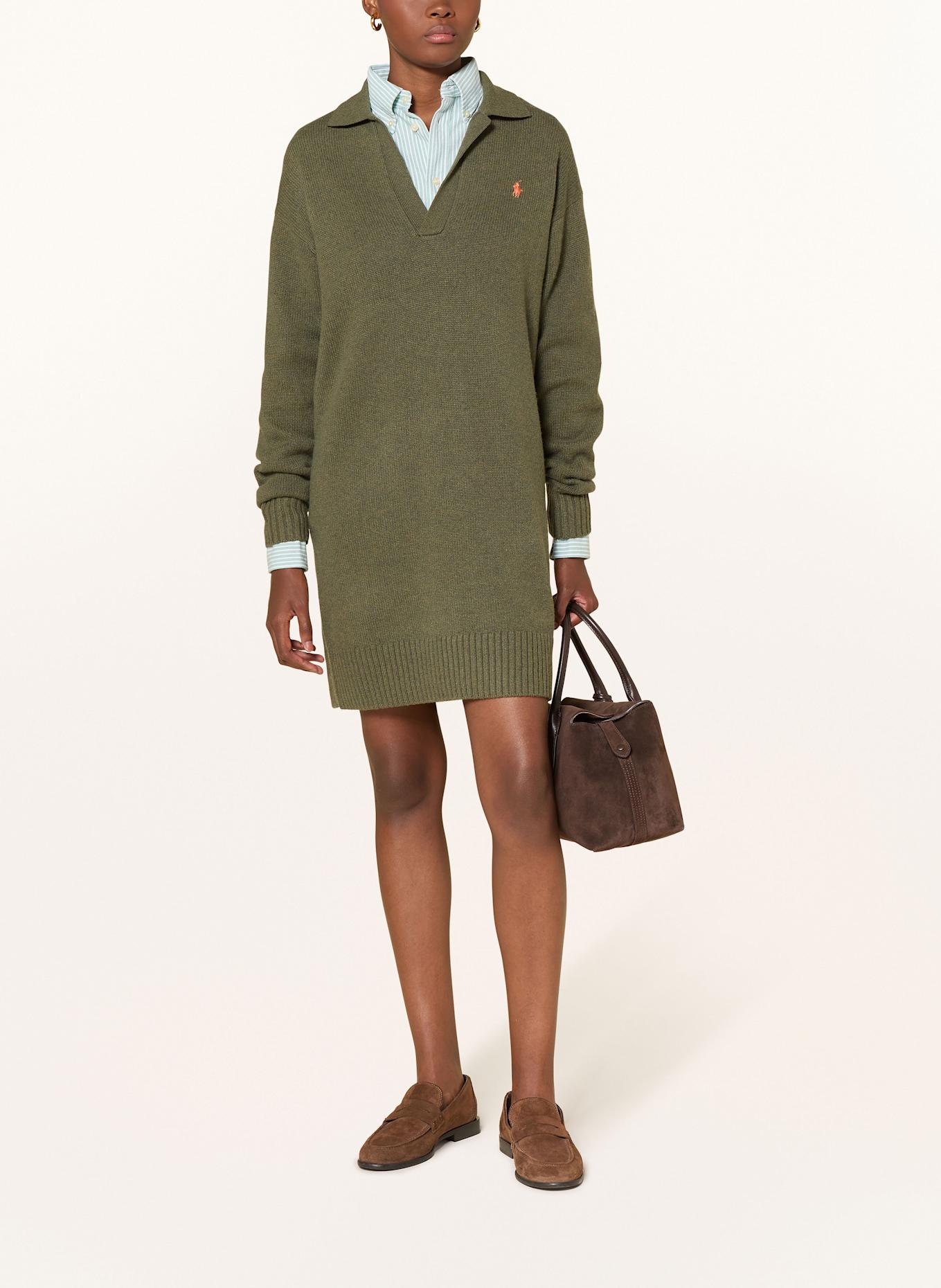 POLO RALPH LAUREN Strickkleid: KHAKI