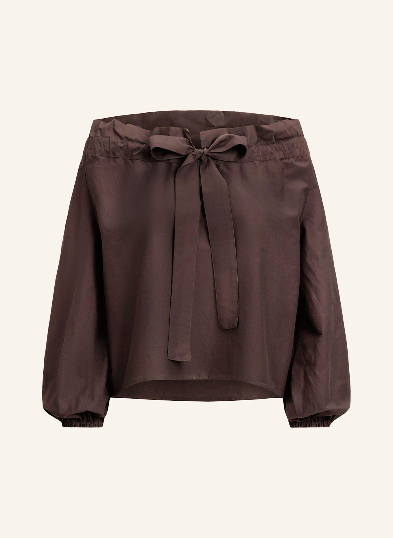 POLO RALPH LAUREN Shirt blouse: DARK BROWN