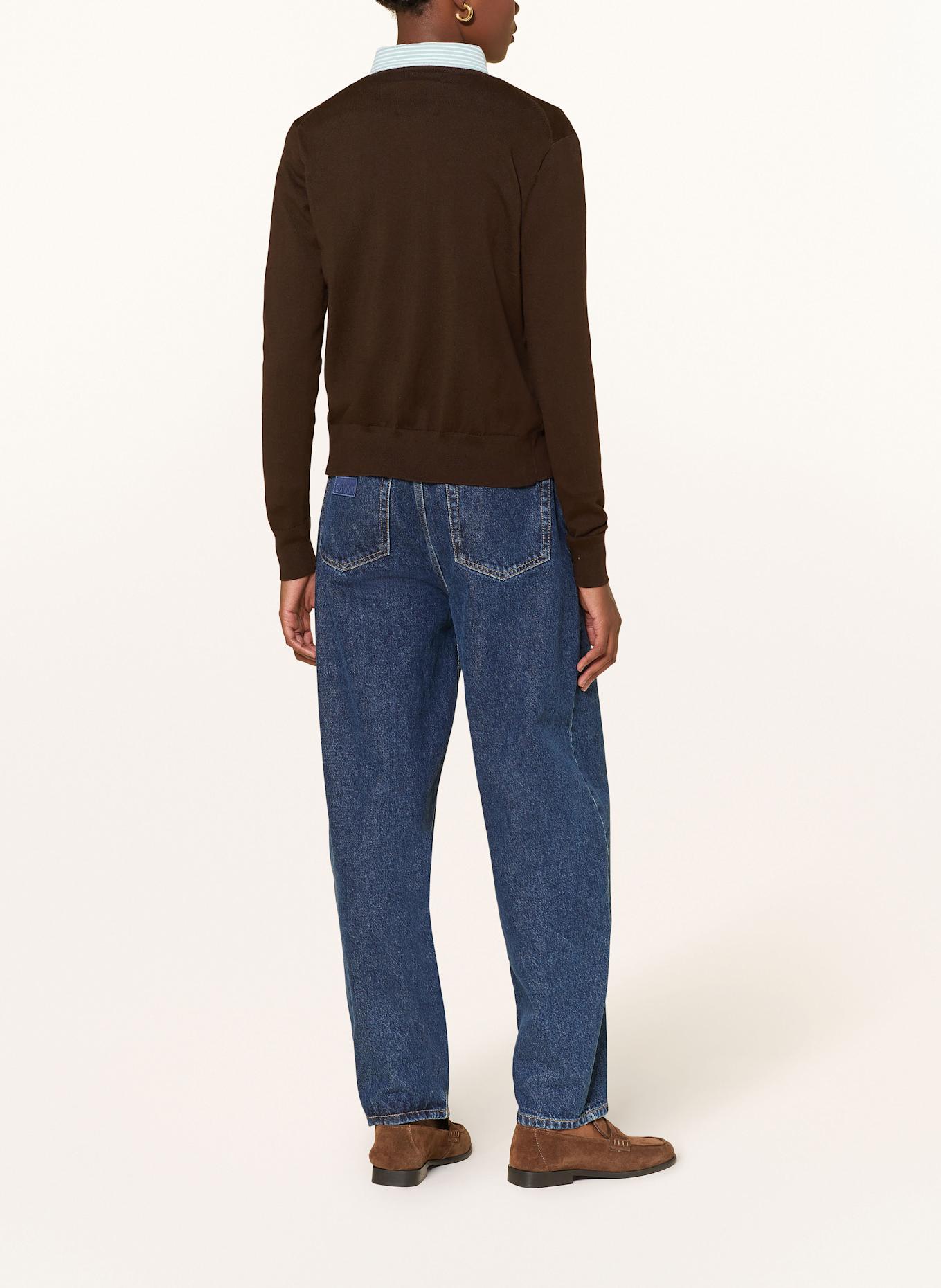 POLO RALPH LAUREN Strickjacke: DUNKELBRAUN