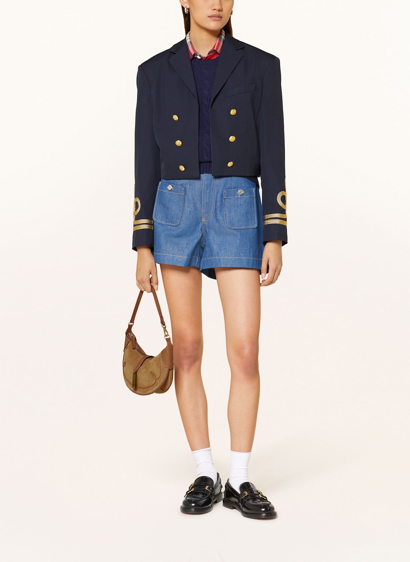 POLO RALPH LAUREN Handtasche POLO ID: CAMEL / COGNAC