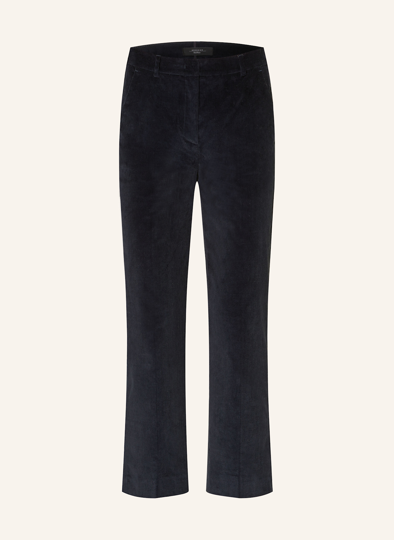 WEEKEND Max Mara 7/8-Hose MARRUCA aus Cord: DUNKELBLAU