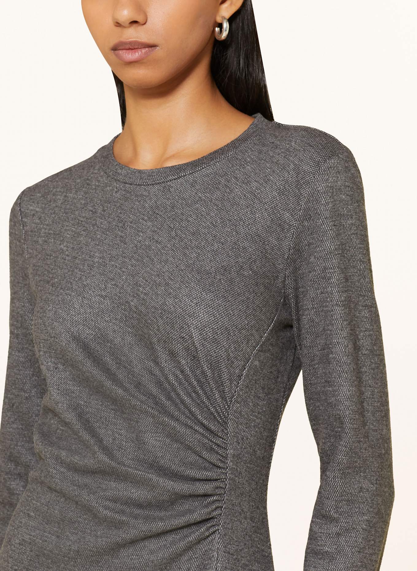 WEEKEND Max Mara Robe en jersey DECANO: GRIS FONCÉ