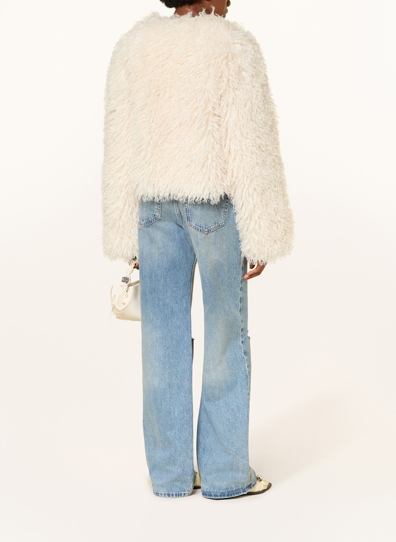 MRS & HUGS Kunstfell-Jacke: ECRU