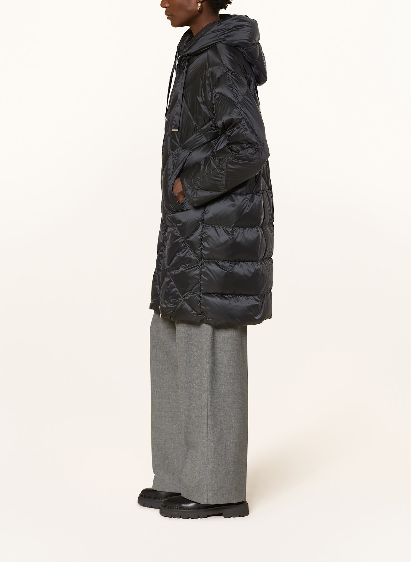 Max Mara The Cube Daunenmantel TREFE: SCHWARZ