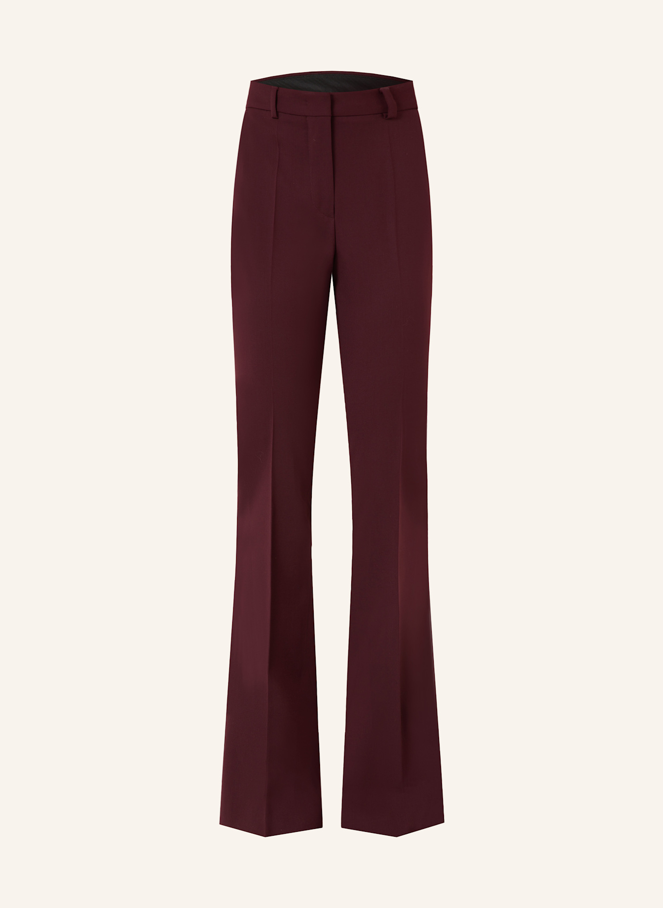 SPORTMAX Pantalon marinière FEBE: ROUGE FONCÉ